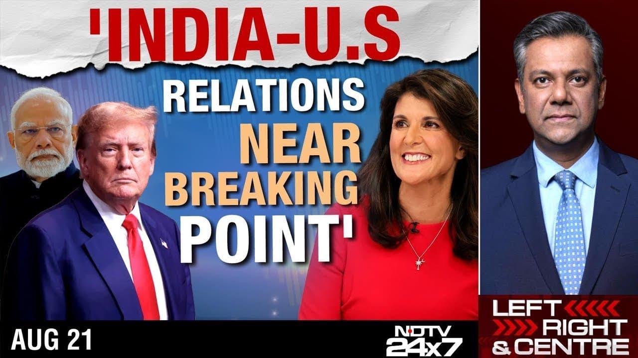 India On Trump Tariff | Trump's Party Members Unhappy, Republican Nikki Haley Attacks Donald Trump - Left, Right & Centre cover