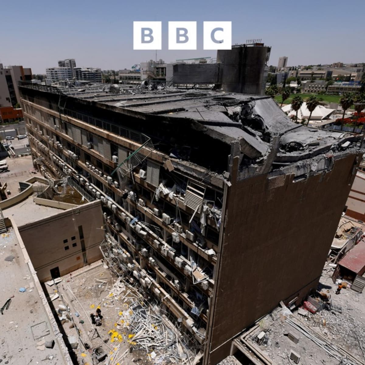 Israeli hospital hit by Iranian missile - Global News Podcast cover