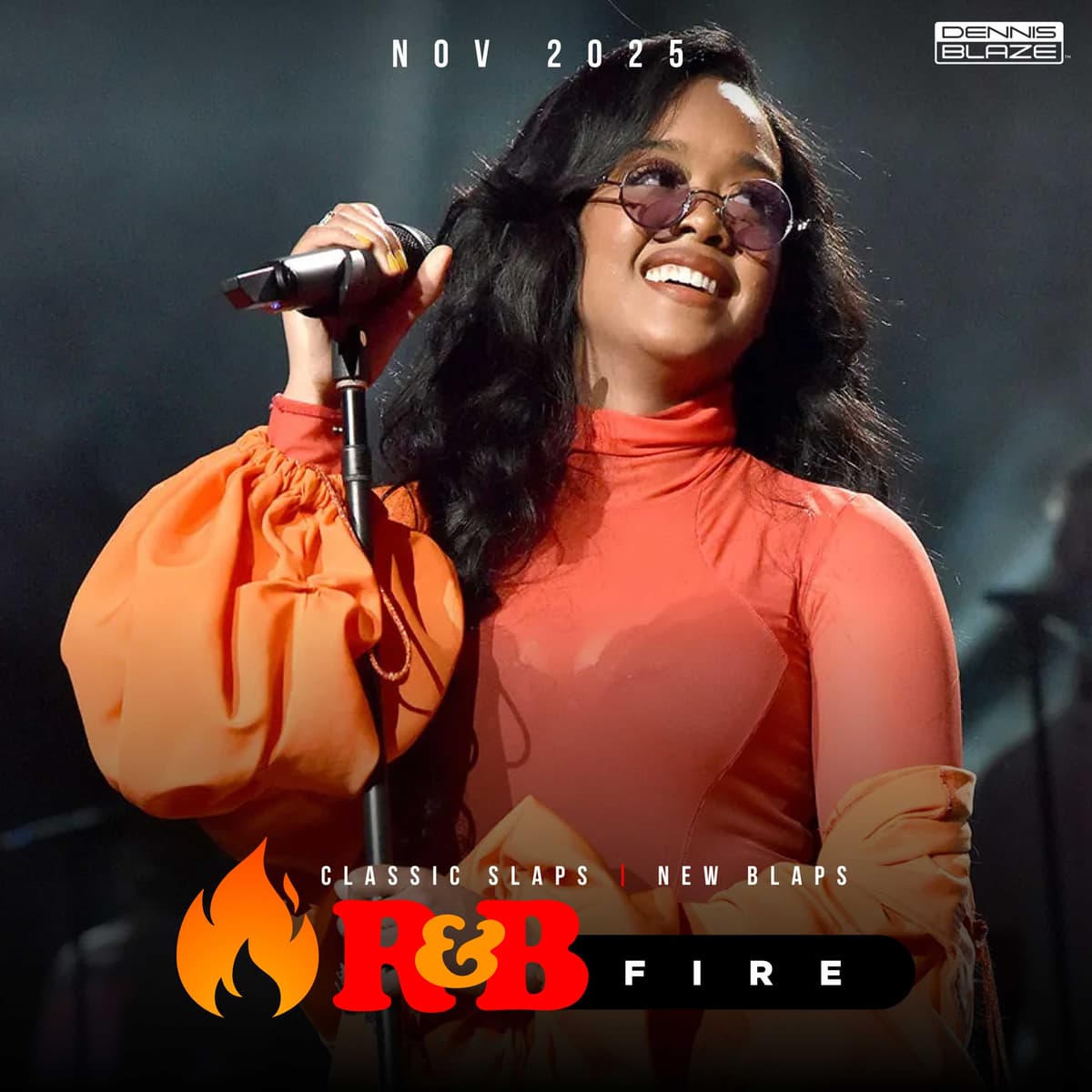 RNB Fire (New R&B Slaps + RNB Classics) Nov 2025 (Cover: H.E.R.) Ep. 507 - Dennis Blaze cover