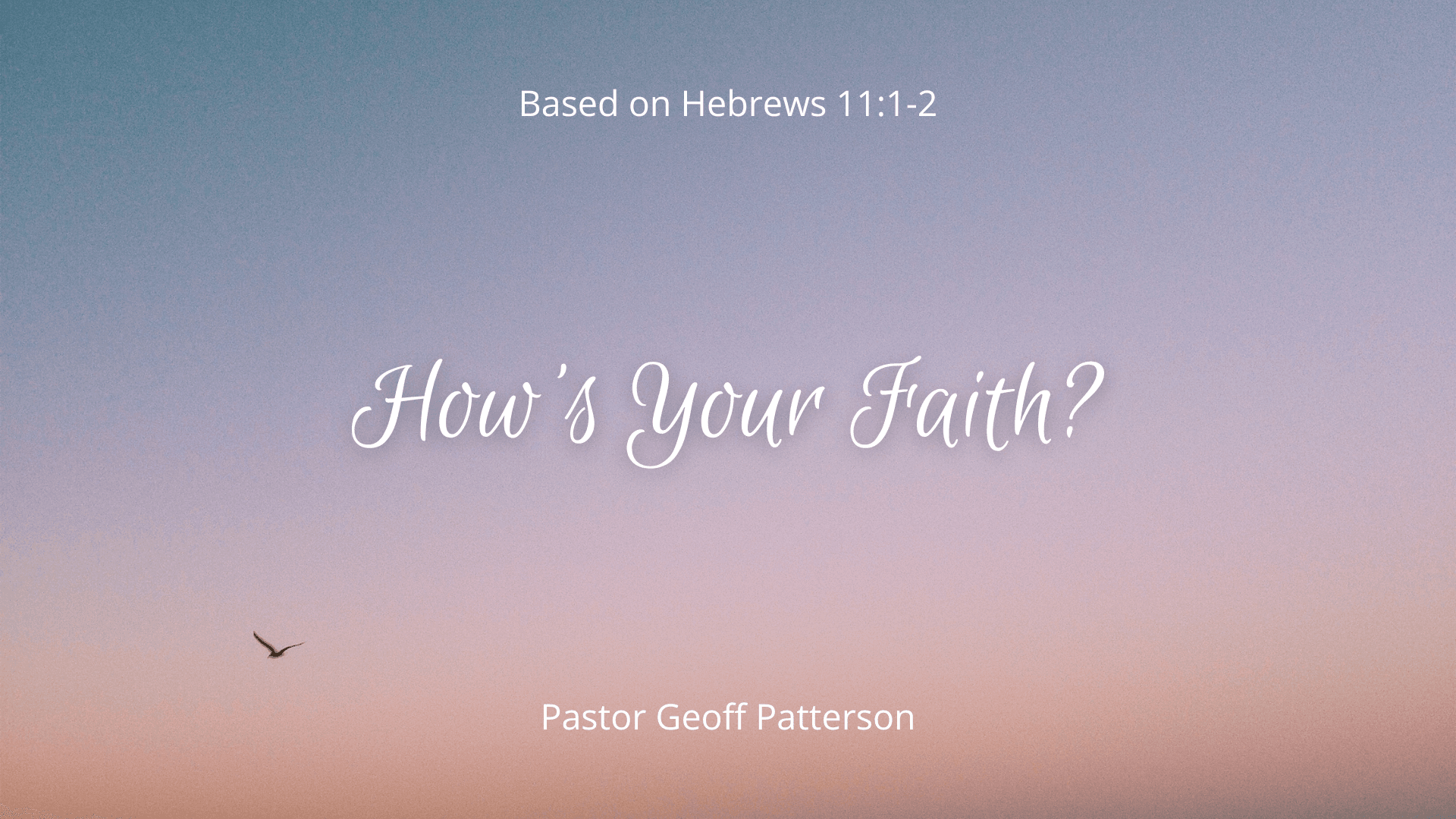 How's Your Faith? | How's Your Faith? - Boulder Church Audio Podcast cover