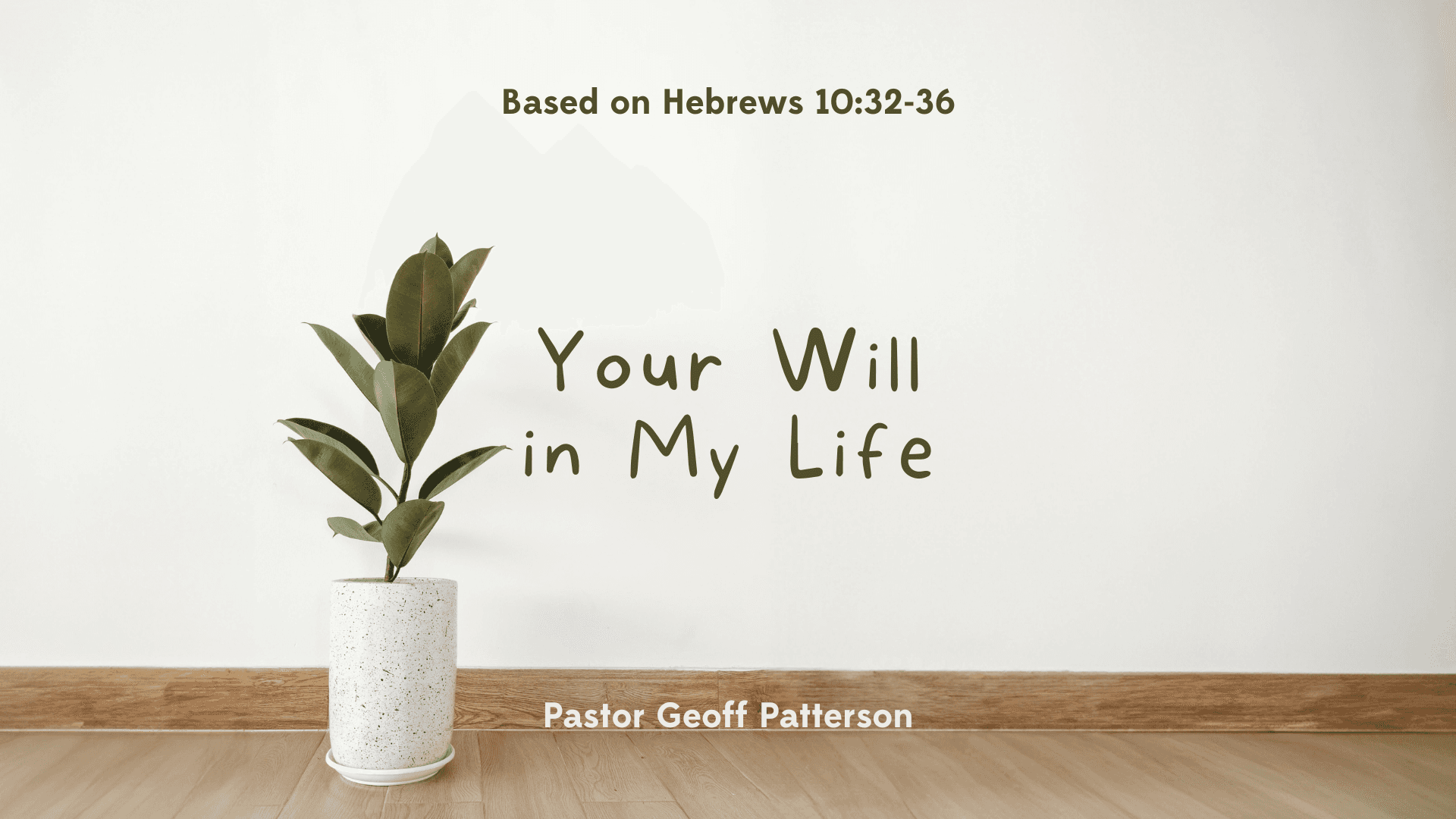 Your Will in My Life | Your Will in My Life - Boulder Church Video Podcast cover