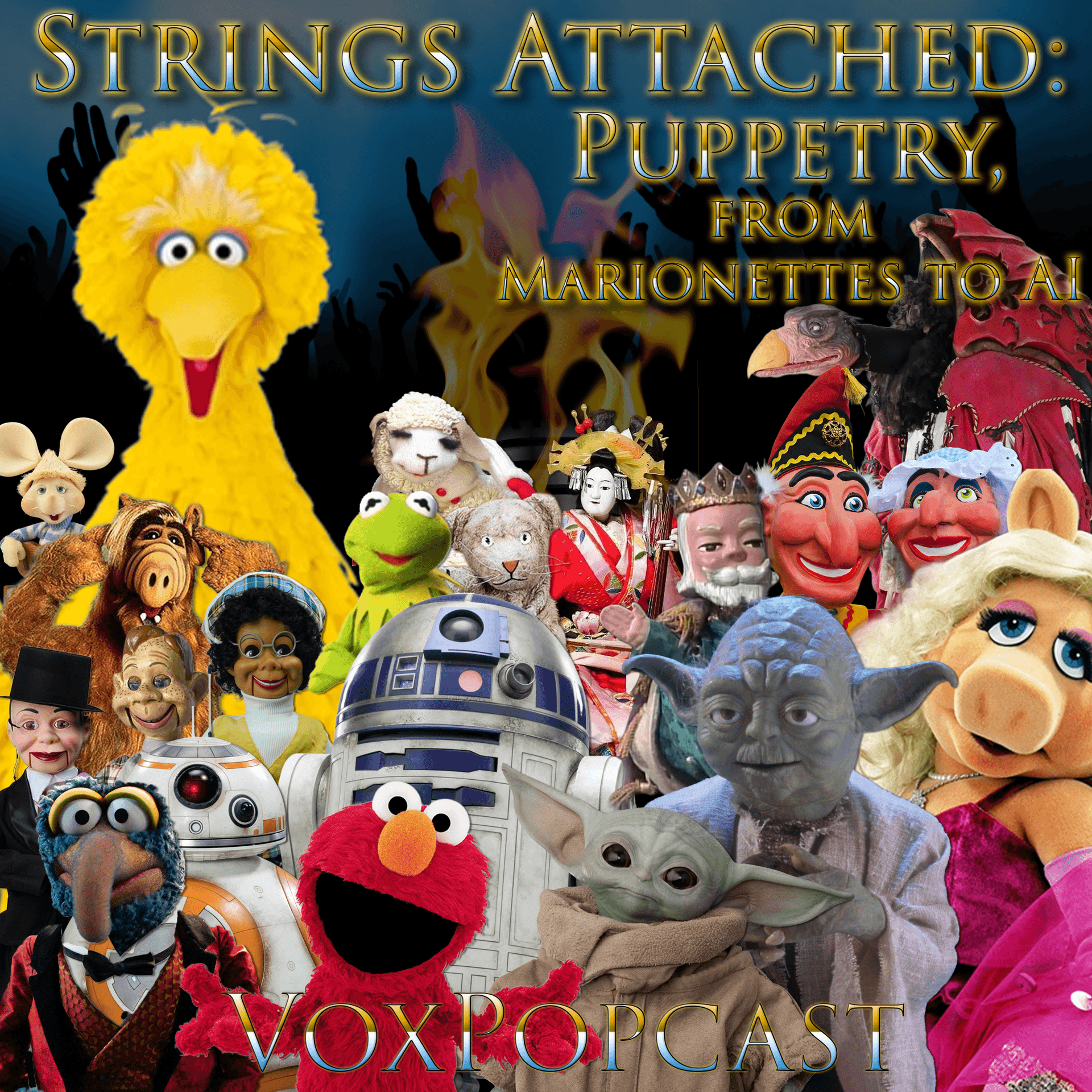 e414. Strings Attached: Puppetry, from Marionettes to AI - The VoxPopcast cover