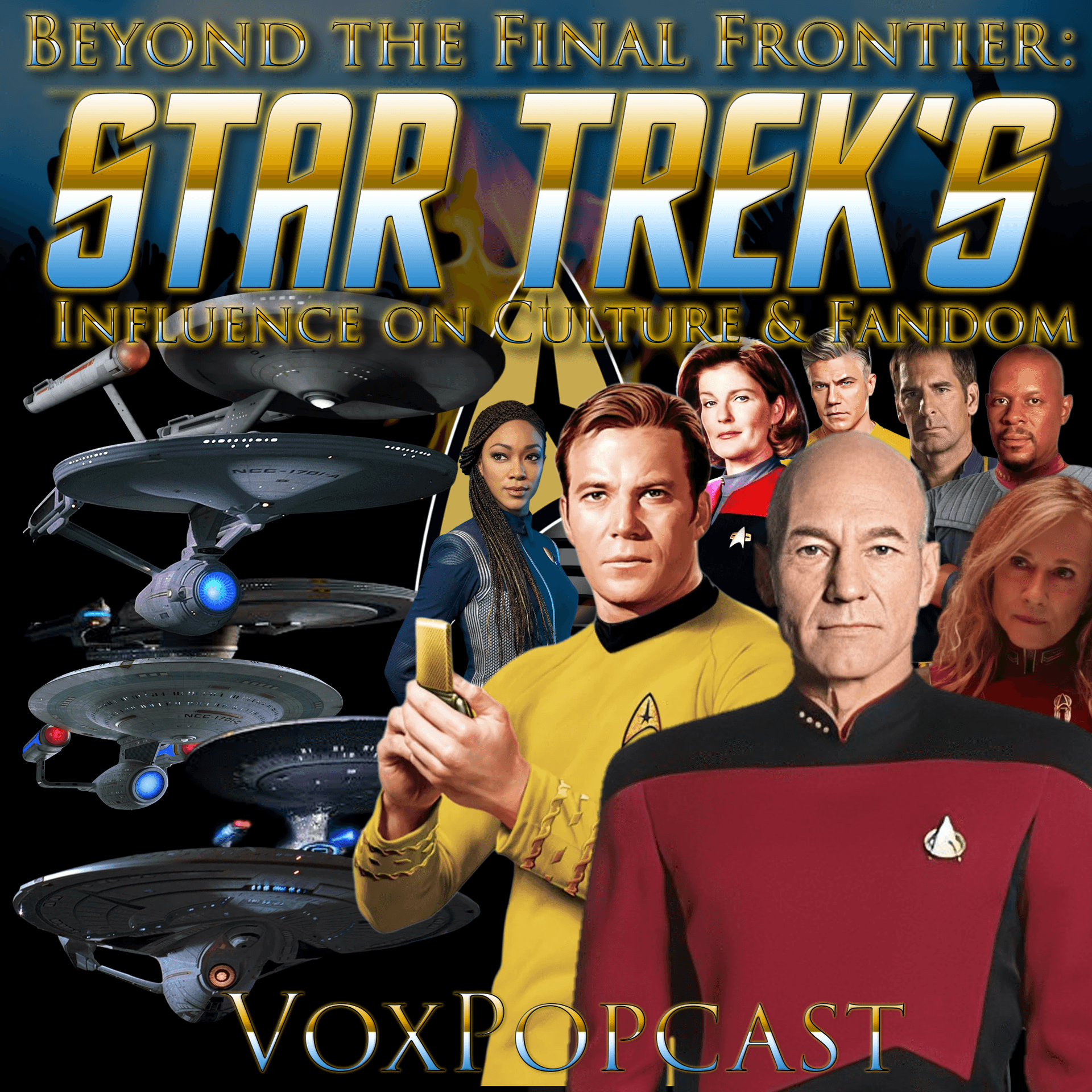e415. Beyond the Final Frontier: Star Trek’s Influence on Culture & Fandom - The VoxPopcast cover