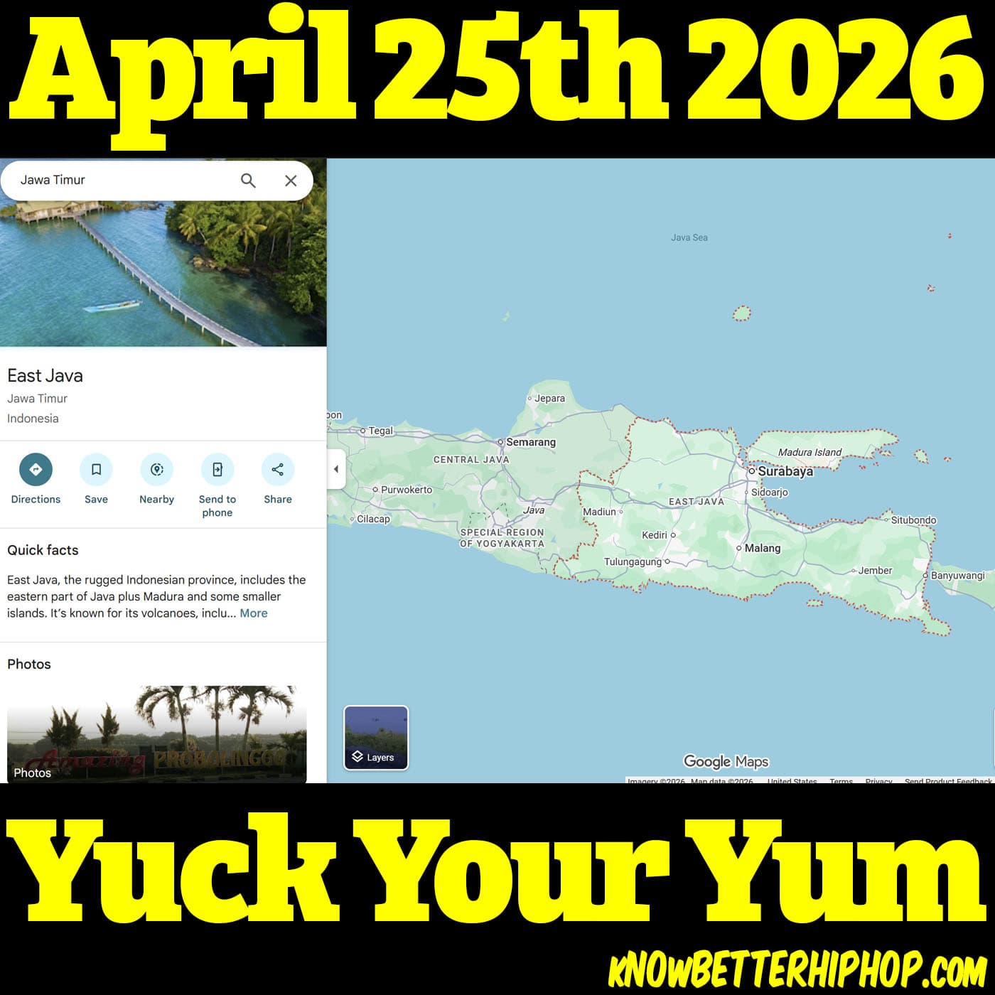Yuck Your Yum - it's OUR show: HIPHOP for people that KNOW BETTER cover