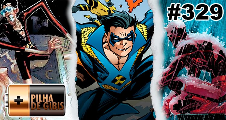PILHA DE GIBIS #329 – DEMOLIDOR, HOMEM-BORRACHA E ASA NOTURNA - Arte Final HQ cover