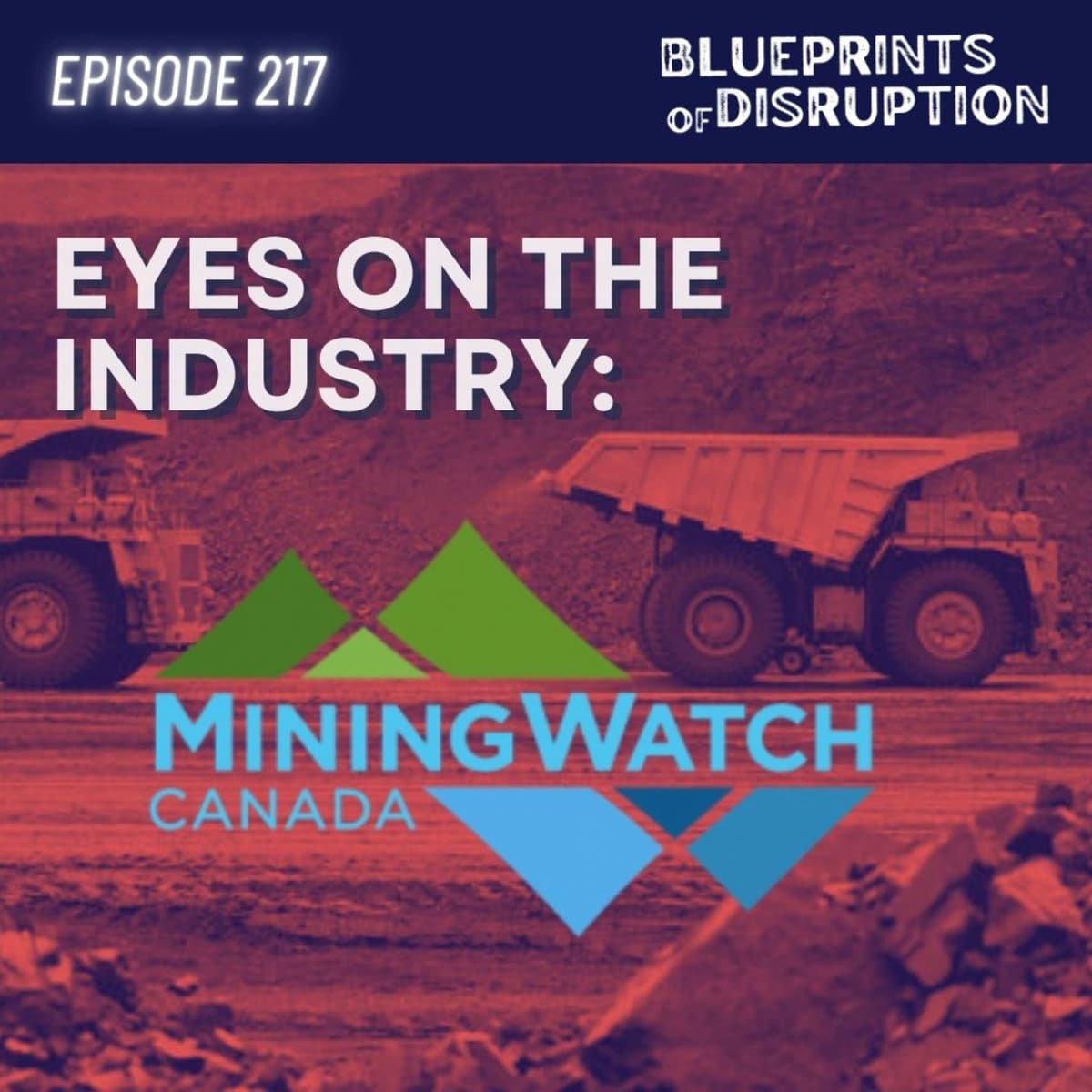 Eyes on the Industry: Mining Watch Canada - Blueprints of Disruption cover