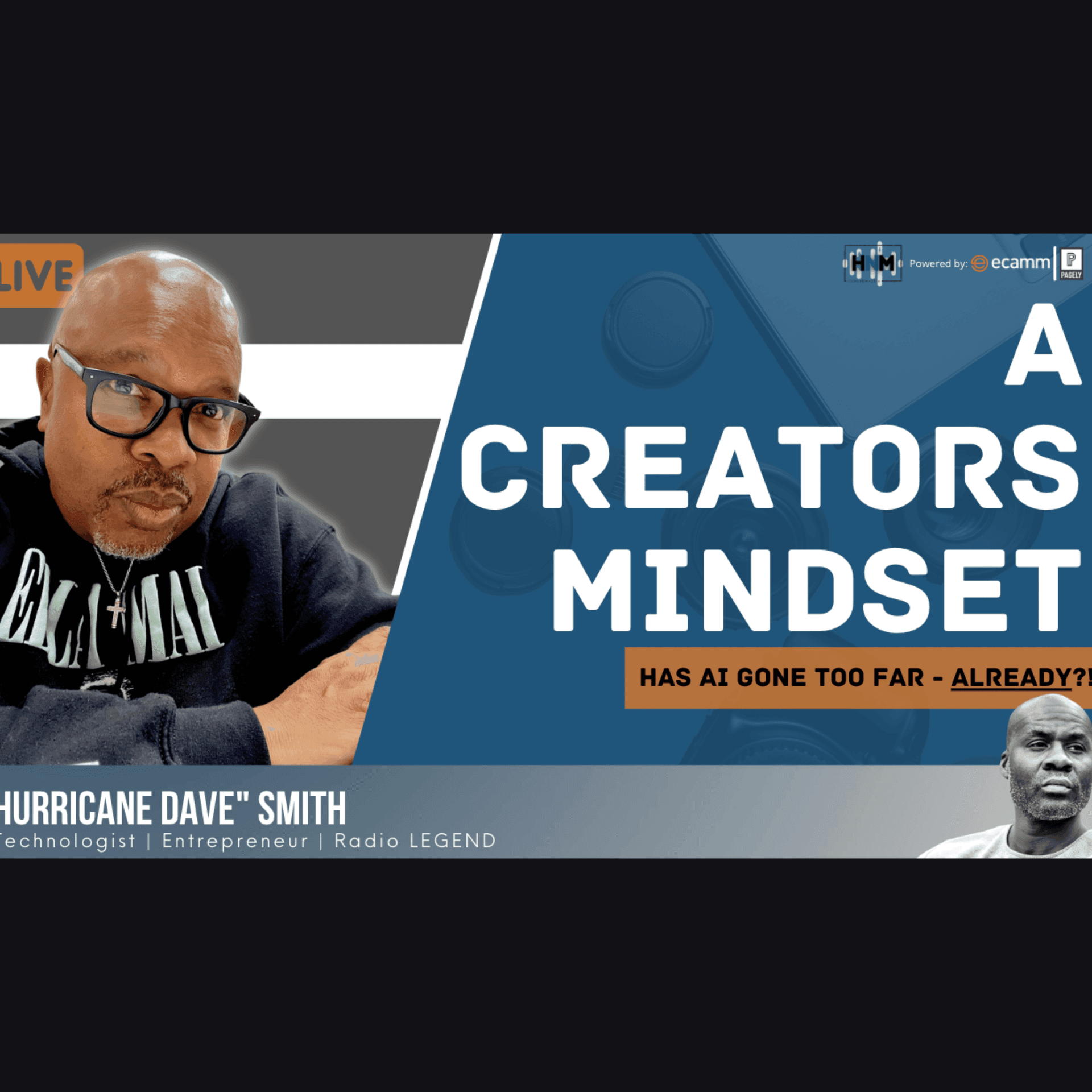 A Creators Mindset - Has AI gone too far? With James Hicks - Hurricane Dave Podcast cover