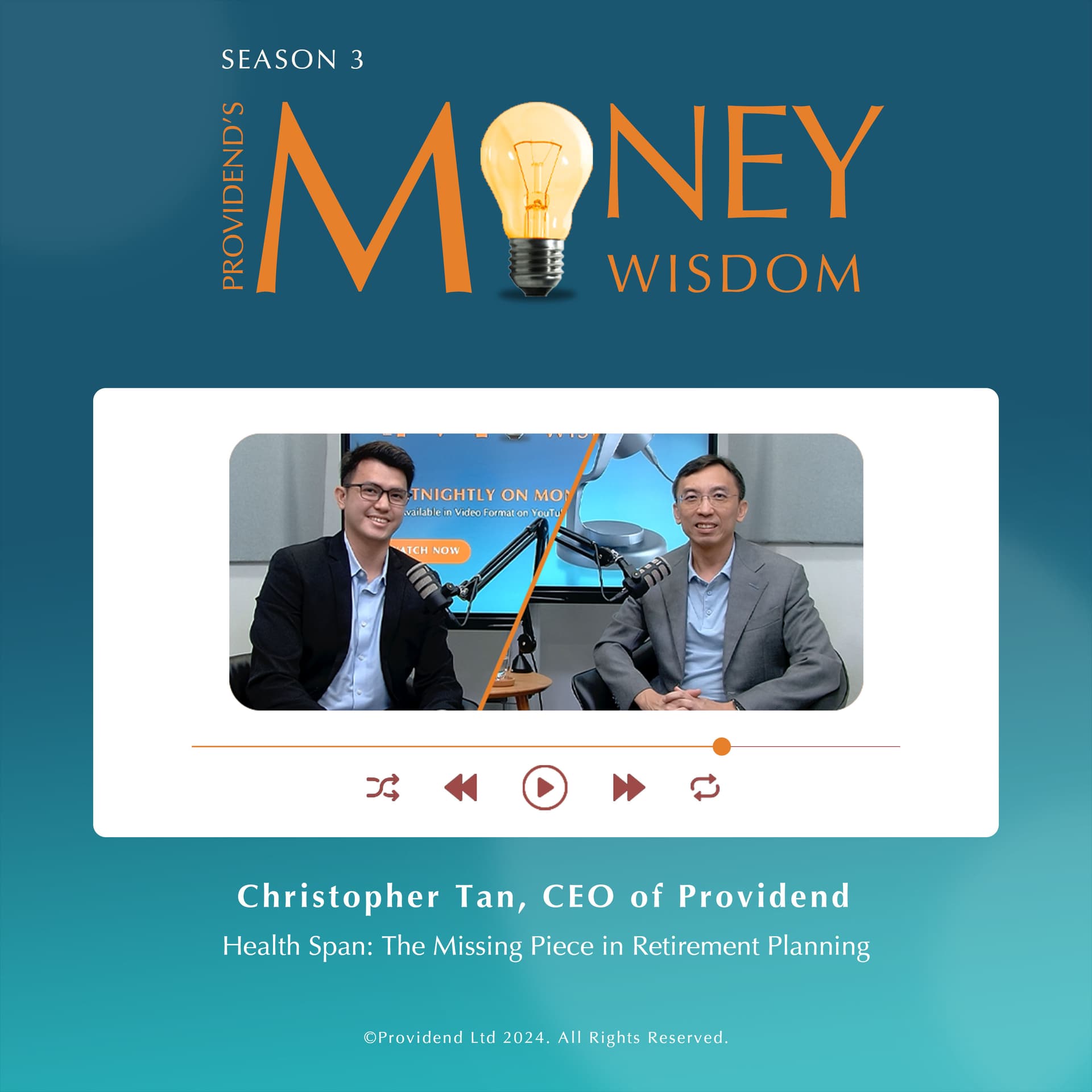 Health Span: The Missing Piece in Retirement Planning – The Brain Behind (S3E24) - Providend's Money Wisdom cover