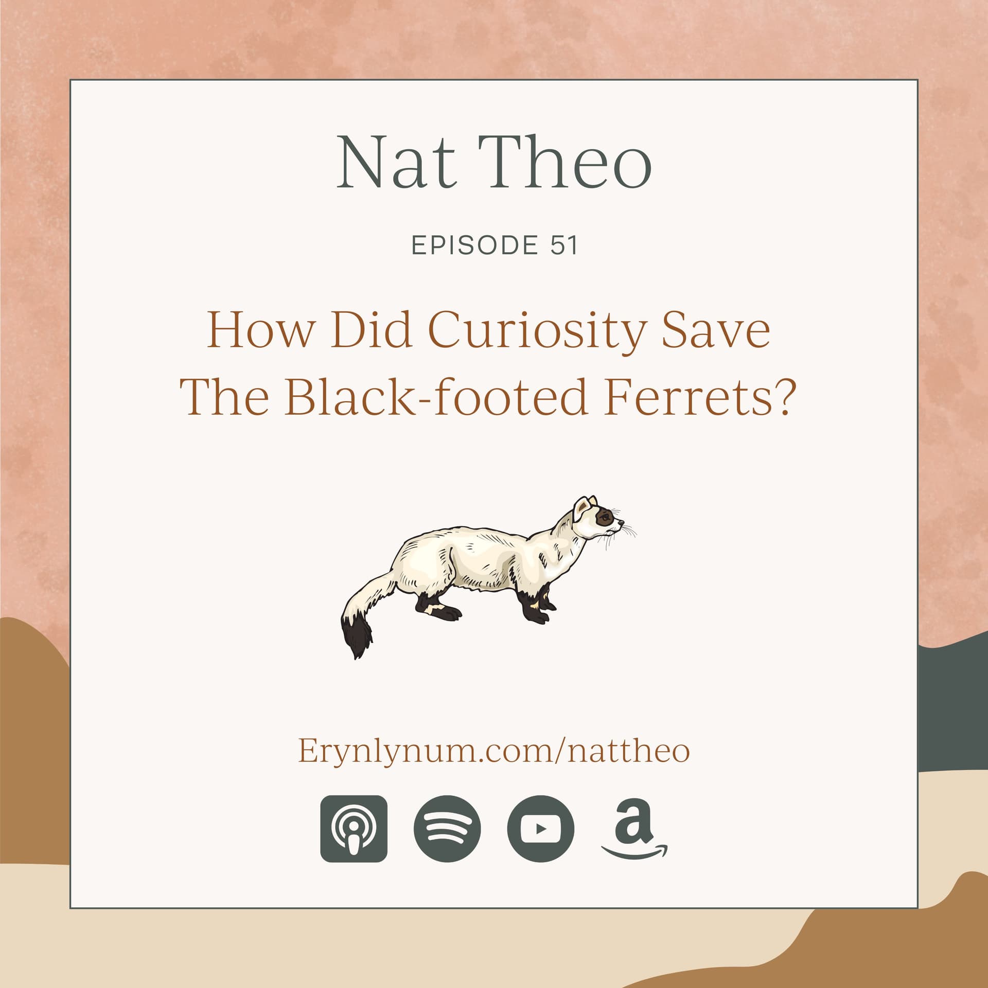 How Did Curiosity Save The Black-footed Ferrets? Episode 51 — Nat Theo Nature Lessons Rooted in the Bible cover