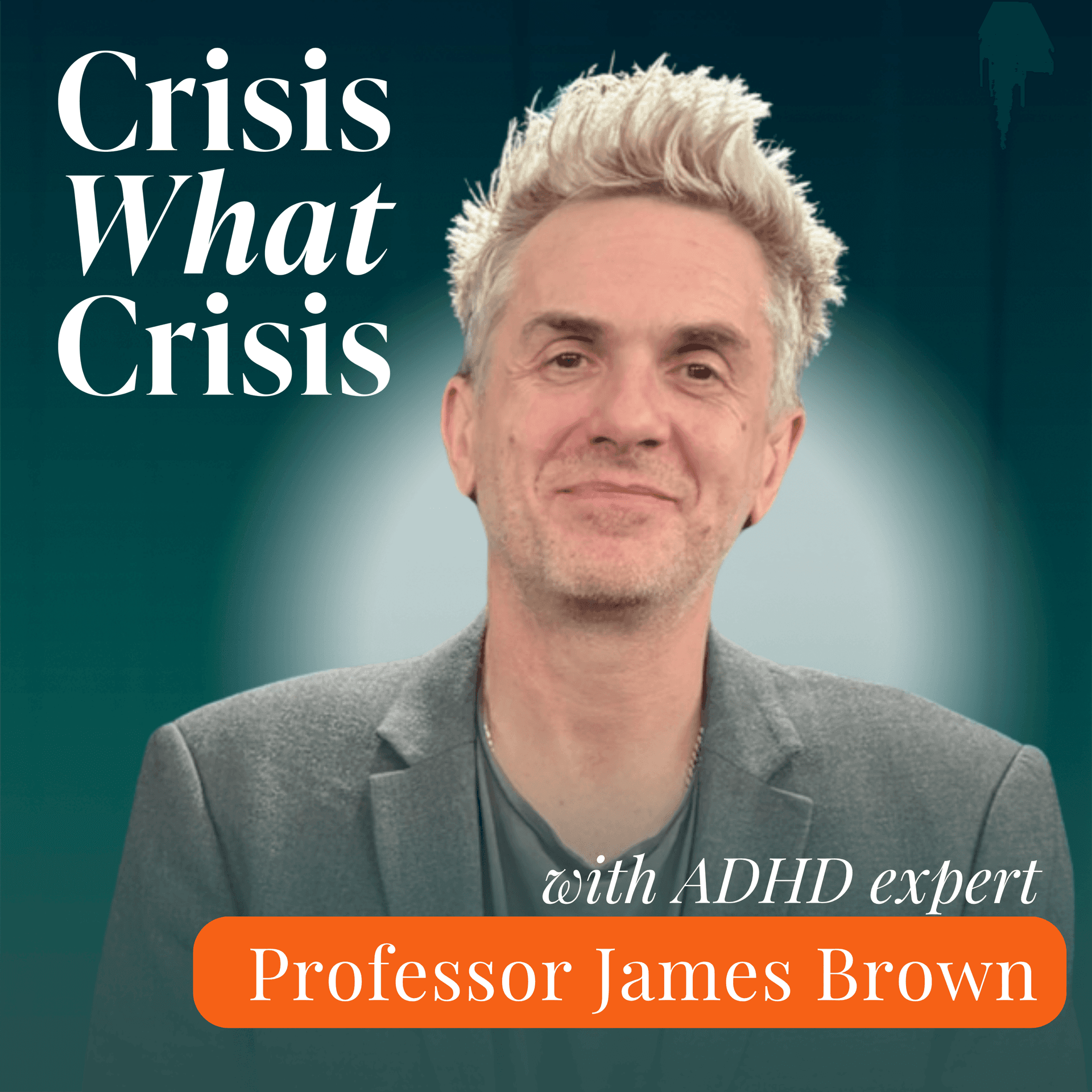 ADHD expert James Brown on the late diagnosis that changed his life - Crisis What Crisis with Andy Coulson cover