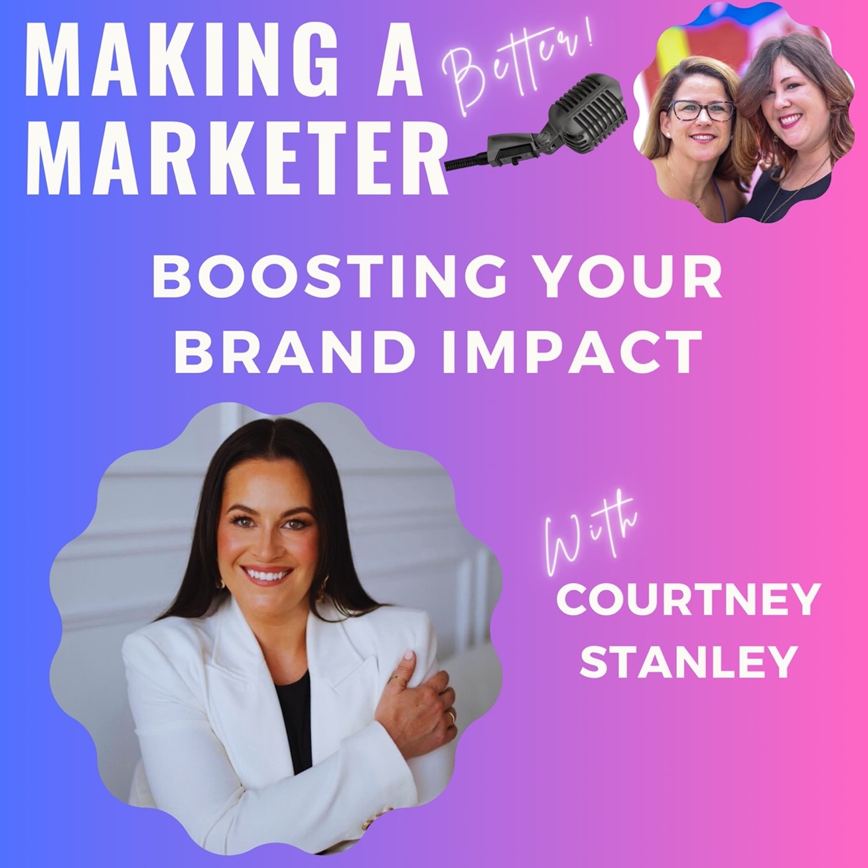 Boosting Your Brand Impact with Courtney Stanley - Making a Marketer cover