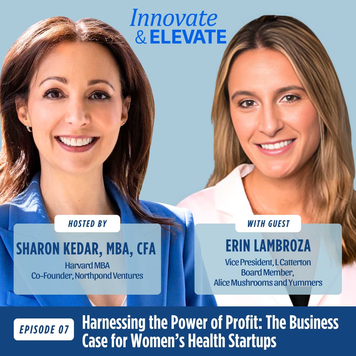 Harnessing The Power of Profit: The Business Case for Women’s Health Startups with Erin Lambroza - Innovate and Elevate cover