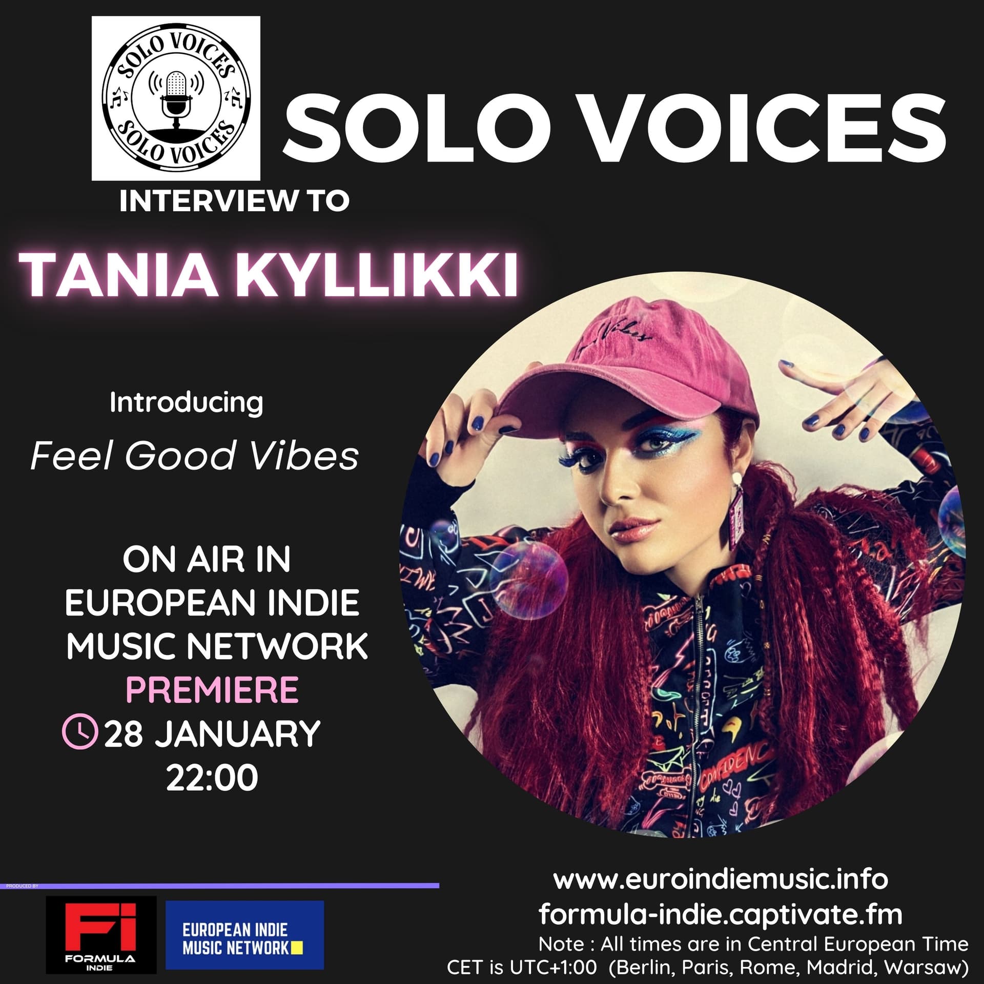 SOLO VOICES Tania Kylikki - Feel good vibes - Formula Indie cover