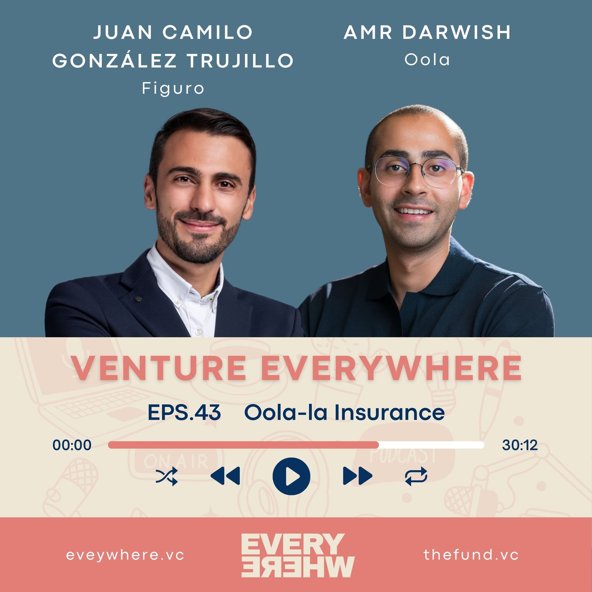Oola-la Insurance: Amr Darwish with Juan Camilo (JC) González Trujillo - Venture Everywhere cover
