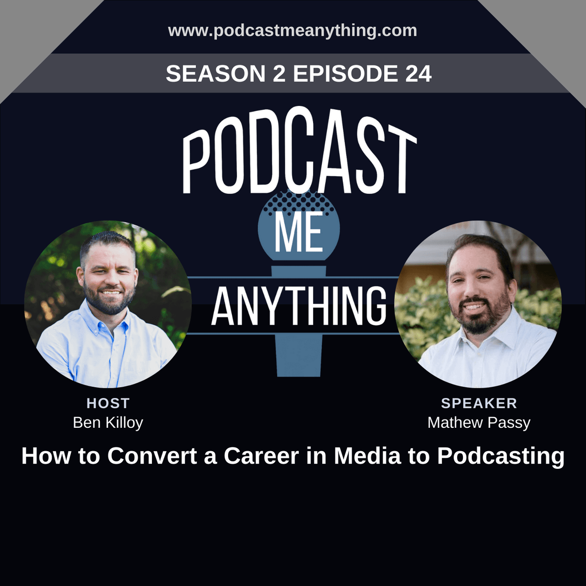 How to Convert a Career in Media to Podcasting - Podcast Me Anything cover