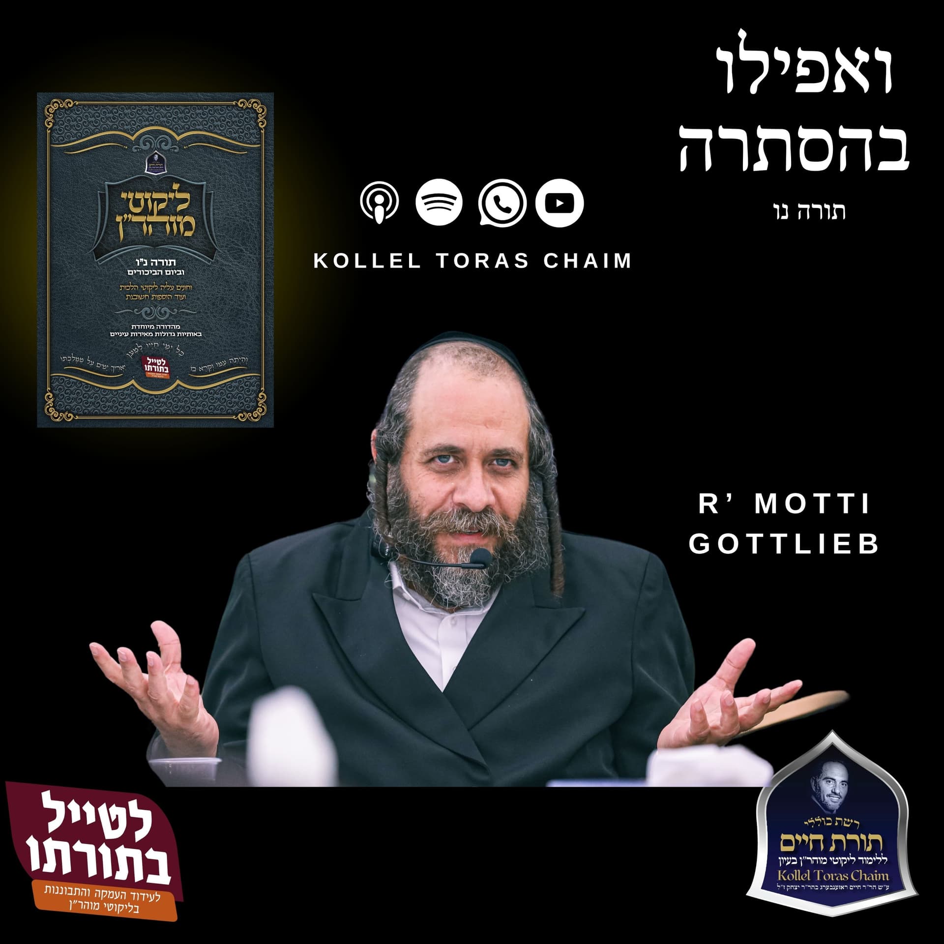 (3) The Malchus of a Yid - R' Mordechai Gottlieb Likutei Moharan cover