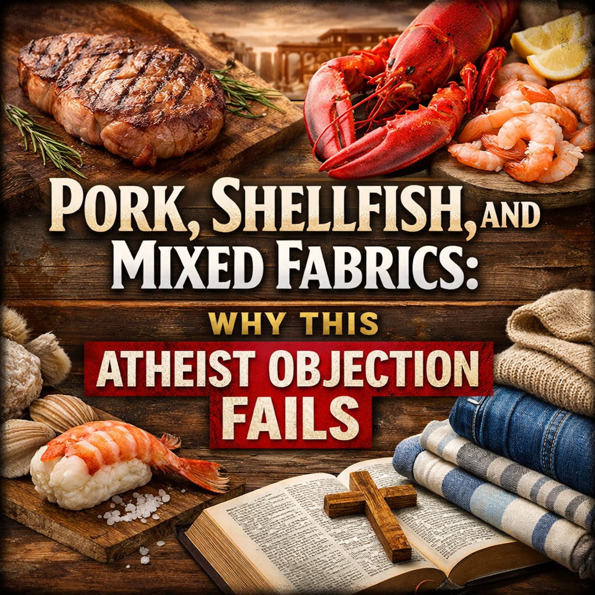 Apologetics | Pork, Shellfish, and Mixed Fabrics: Why this Atheist Objection Fails - The Christian Podcast Community cover