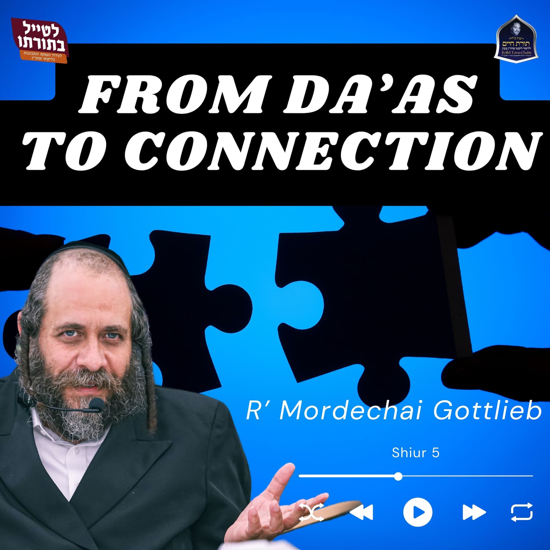(5) From Da'as to Connection - R' Mordechai Gottlieb Likutei Moharan cover