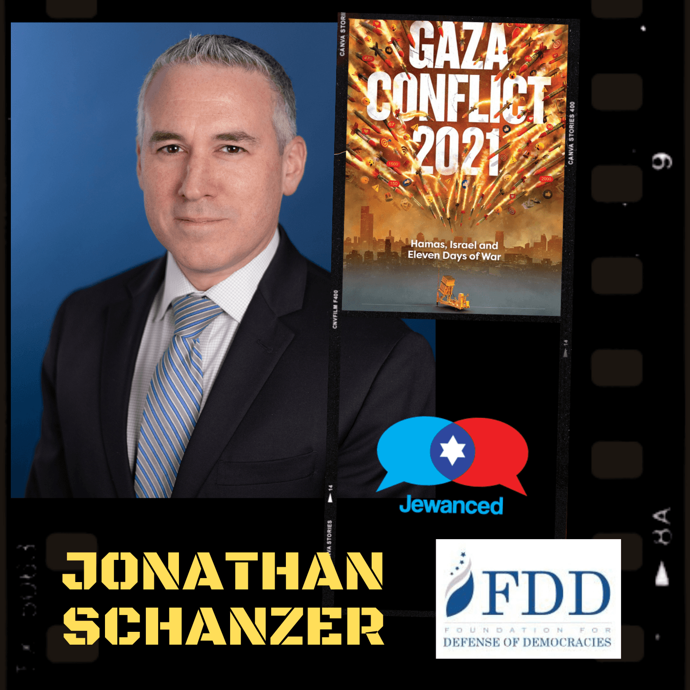 #57 Dr. Jonathan Schanzer, Terrorism Finance Analyst, Author, & Senior VP of Research at the Foundation for Defense of Democracies — Jewanced cover