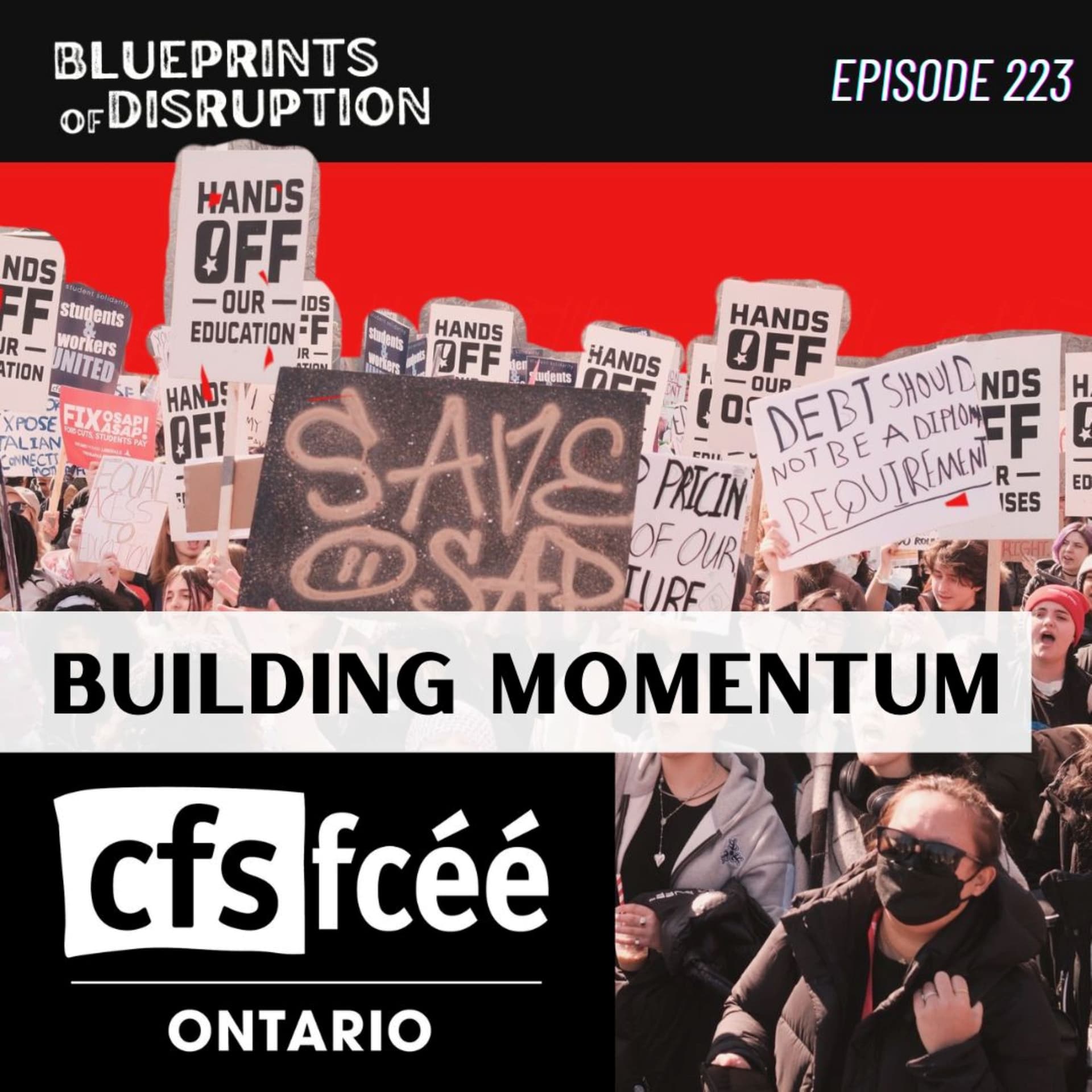 Building Momentum: Canadian Federation of Students - Blueprints of Disruption cover