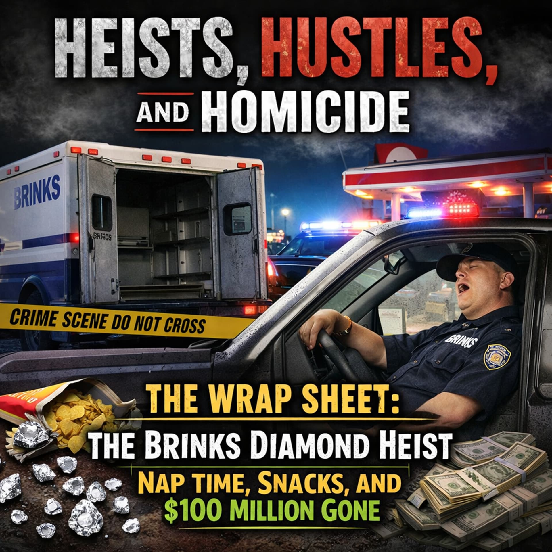 "The Wrap Sheet: The Brinks Diamond Heist - Nap Time, Snacks, and $100 Million Gone" — Heists, Hustles, and Homicide cover