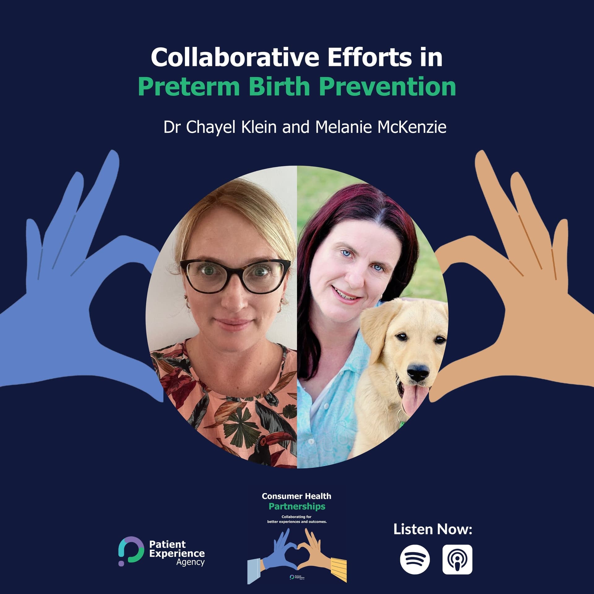 Collaborative Efforts in Preterm Birth Prevention with Melanie McKenzie and Dr Chayel Klein — Consumer Health Partnerships cover