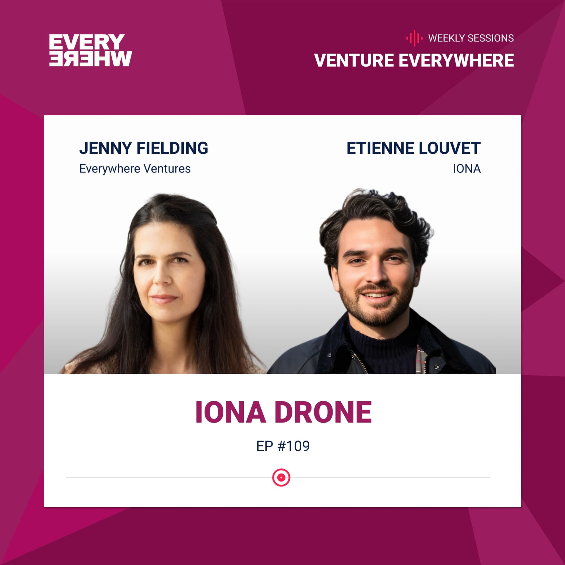 IONA Drone: Etienne Louvet with Jenny Fielding - Venture Everywhere cover