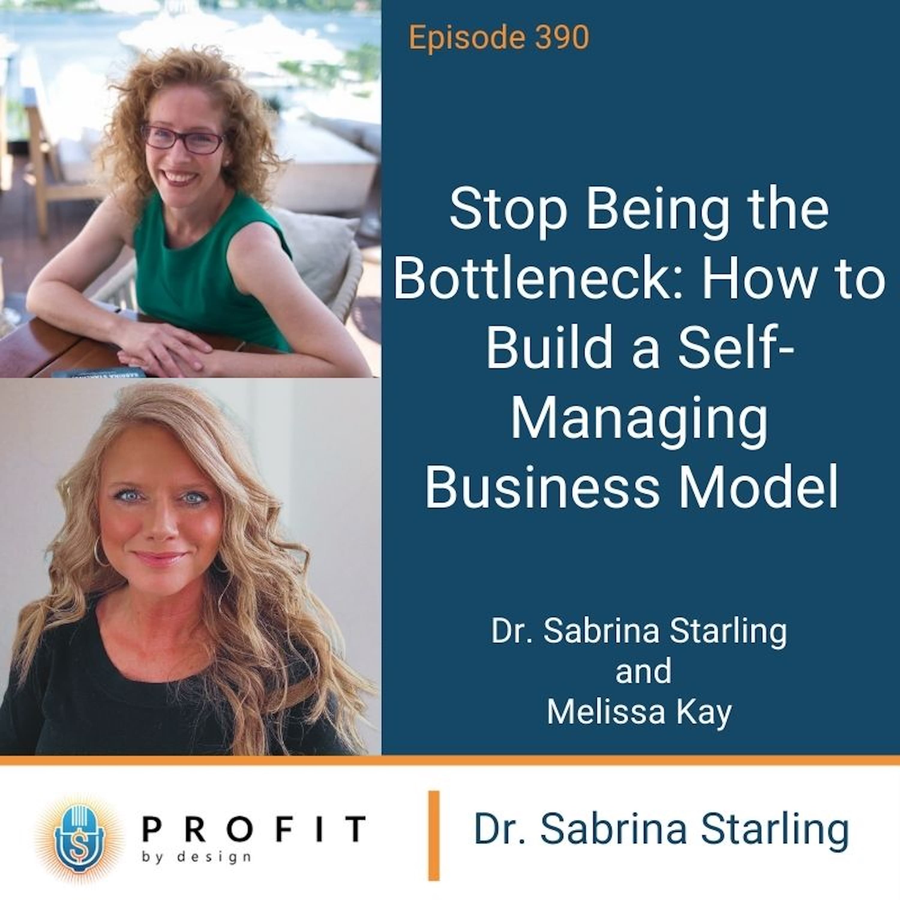 390: Stop Being the Bottleneck: How to Build a Self-Managing Business Model - Profit by Design cover