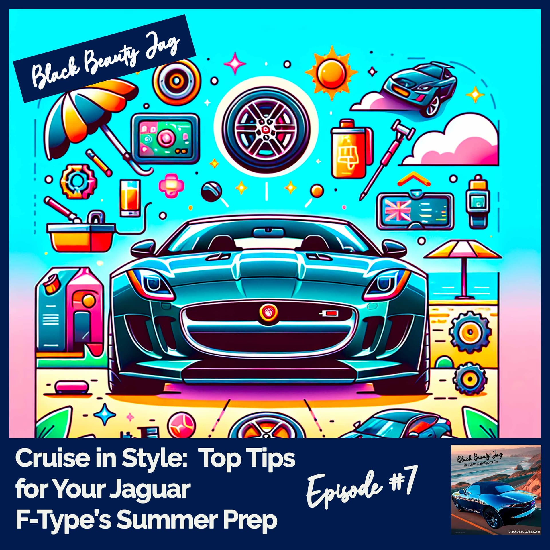 Cruise in Style:  Top Tips for Your Jaguar F-Type's Summer Prep #07 — Black Beauty Jag cover