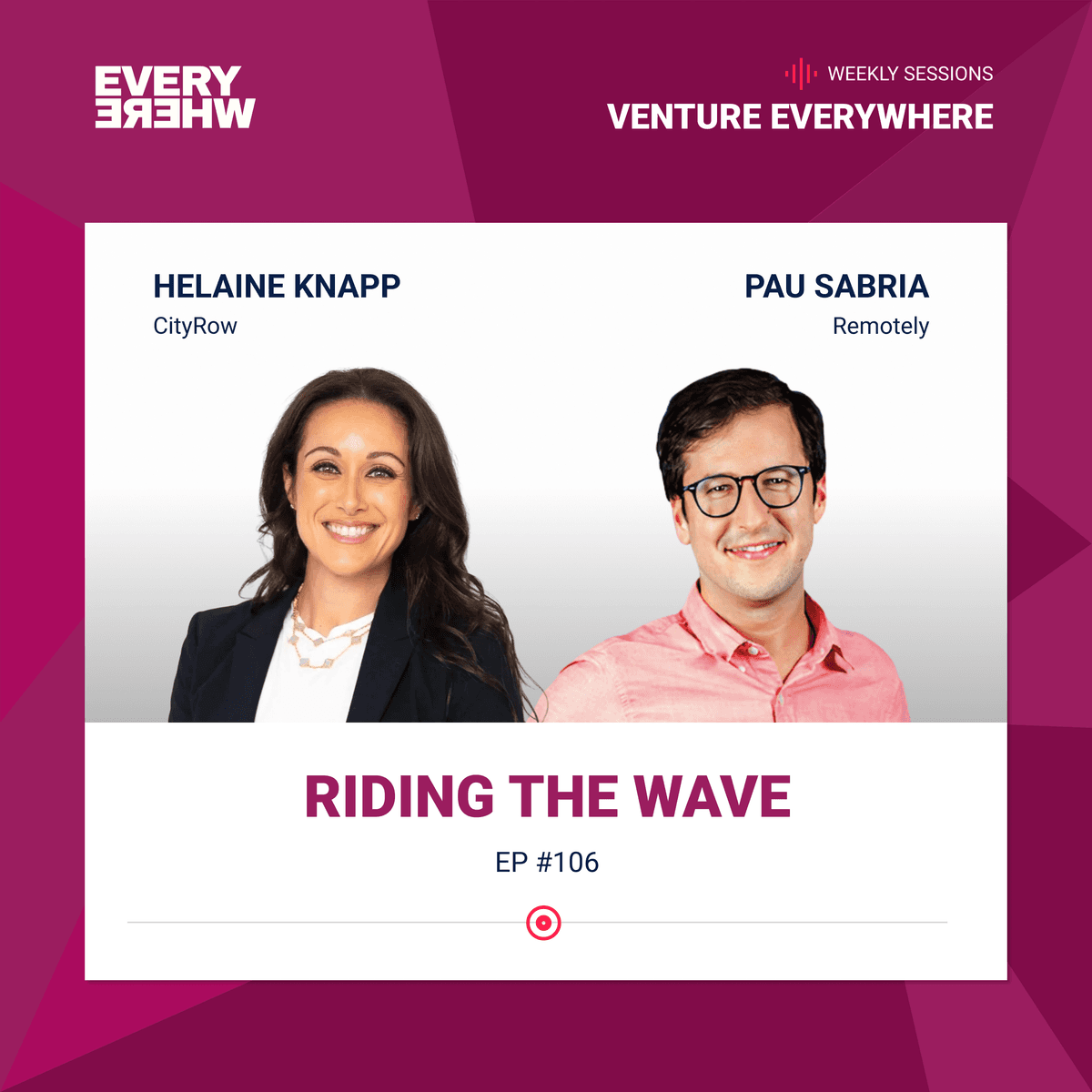 Riding the Wave: Helaine Knapp with Pau Sabria - Venture Everywhere cover