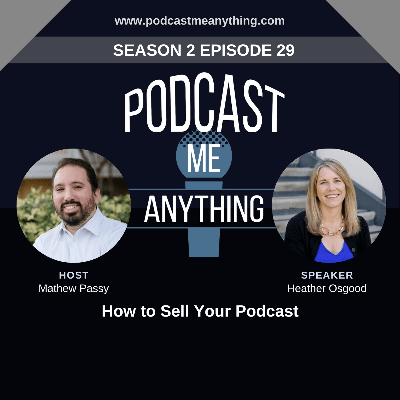 How to Sell Your Podcast with Heather Osgood - Podcast Me Anything cover