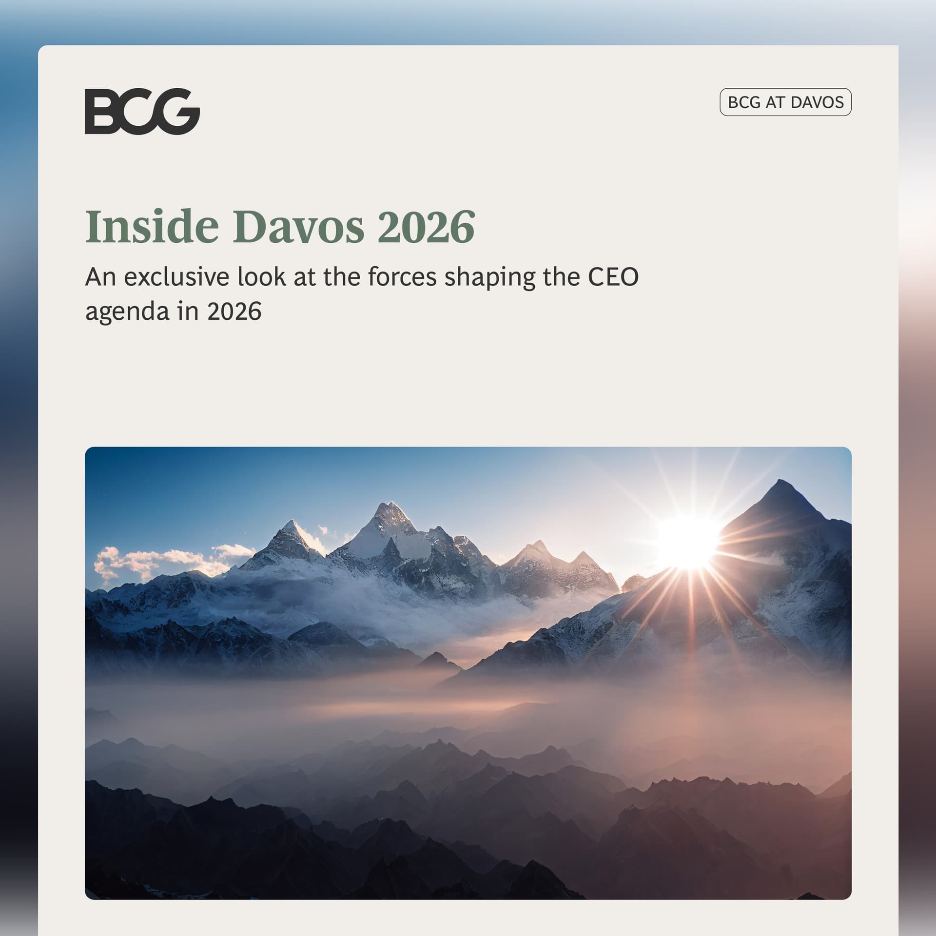 Special Episode: Davos Wrap-up - The So What from BCG cover