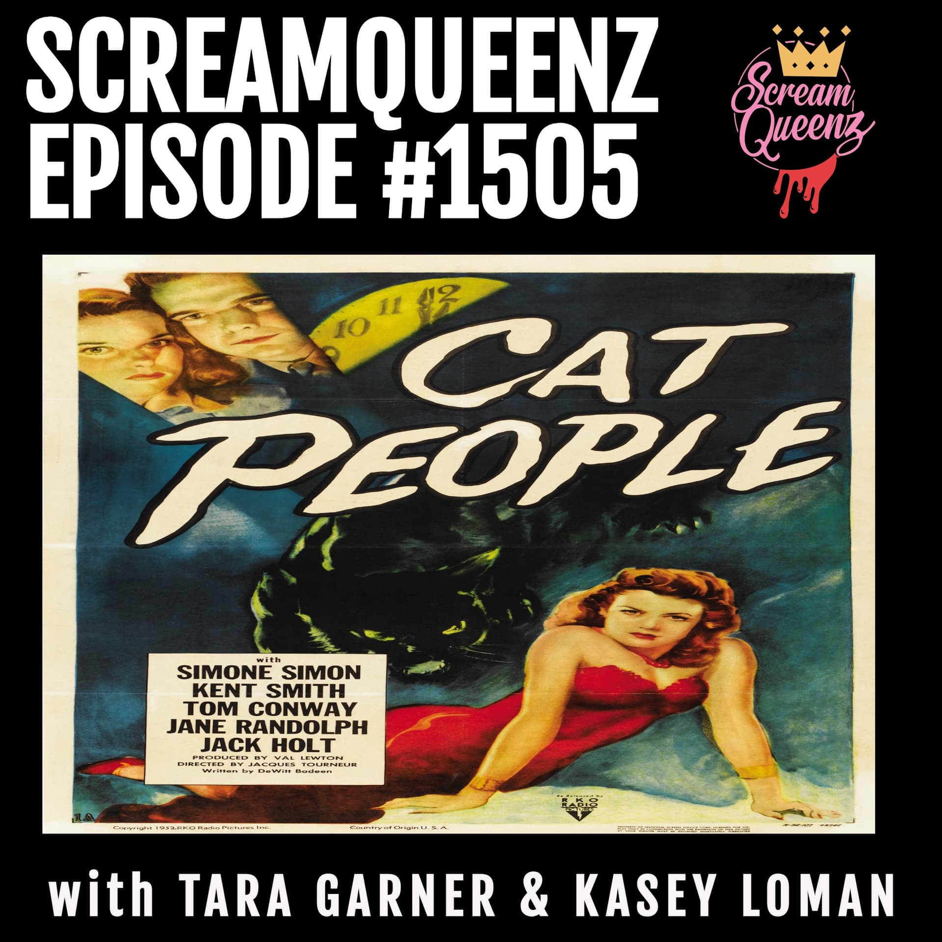 Val Lewton's Queer-Coded Film Noir Masterpiece - CAT PEOPLE (1942) - ScreamQueenz Podiverse cover