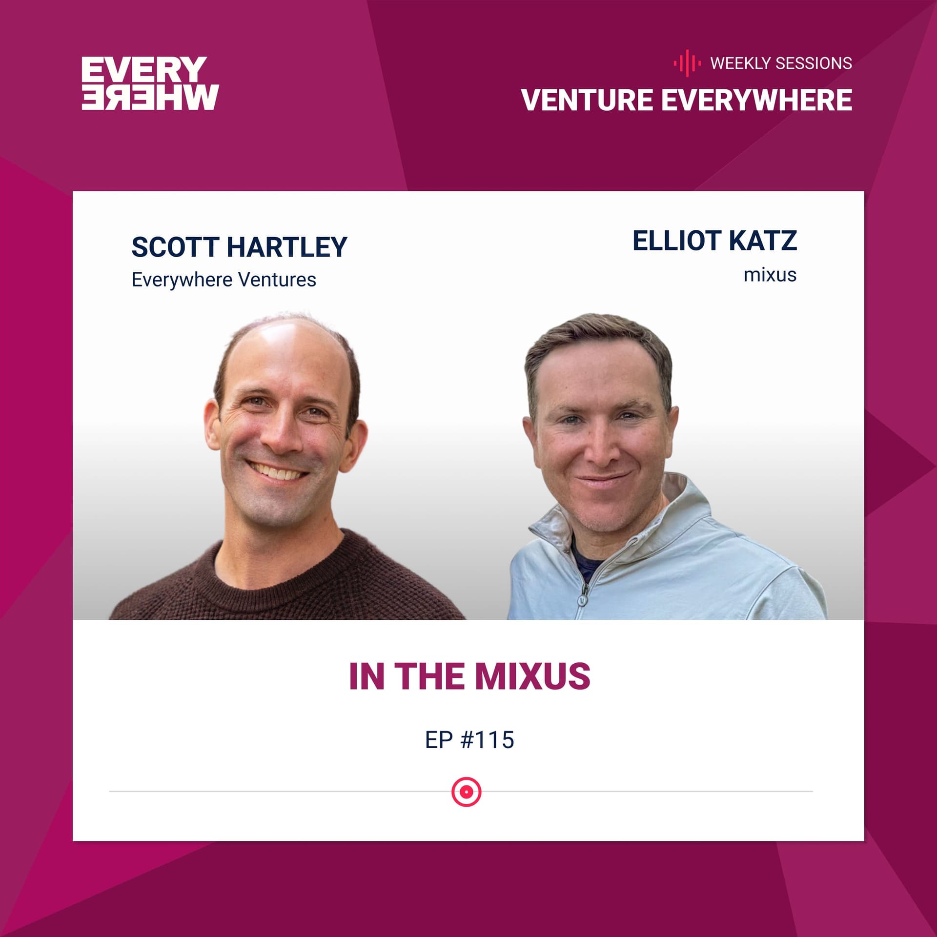 In the mixus: Elliot Katz with Scott Hartley - Venture Everywhere cover