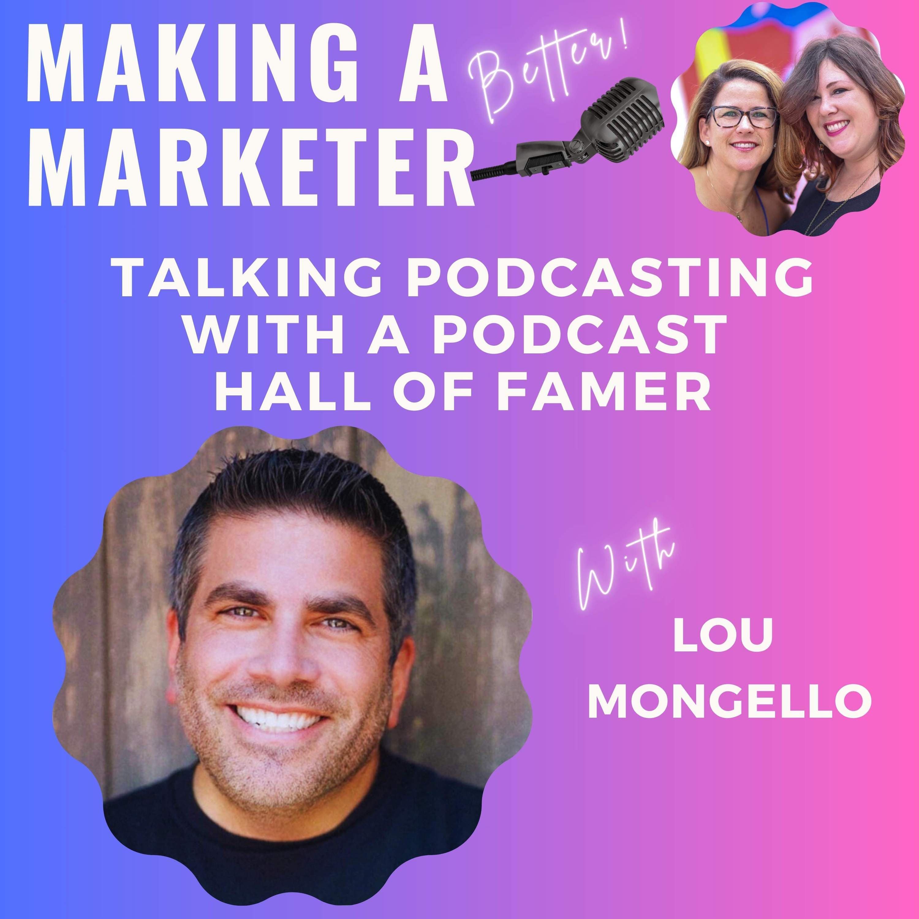 Talking Podcasting with Legendary Podcast Hall of Famer Lou Mongello - Making a Marketer cover