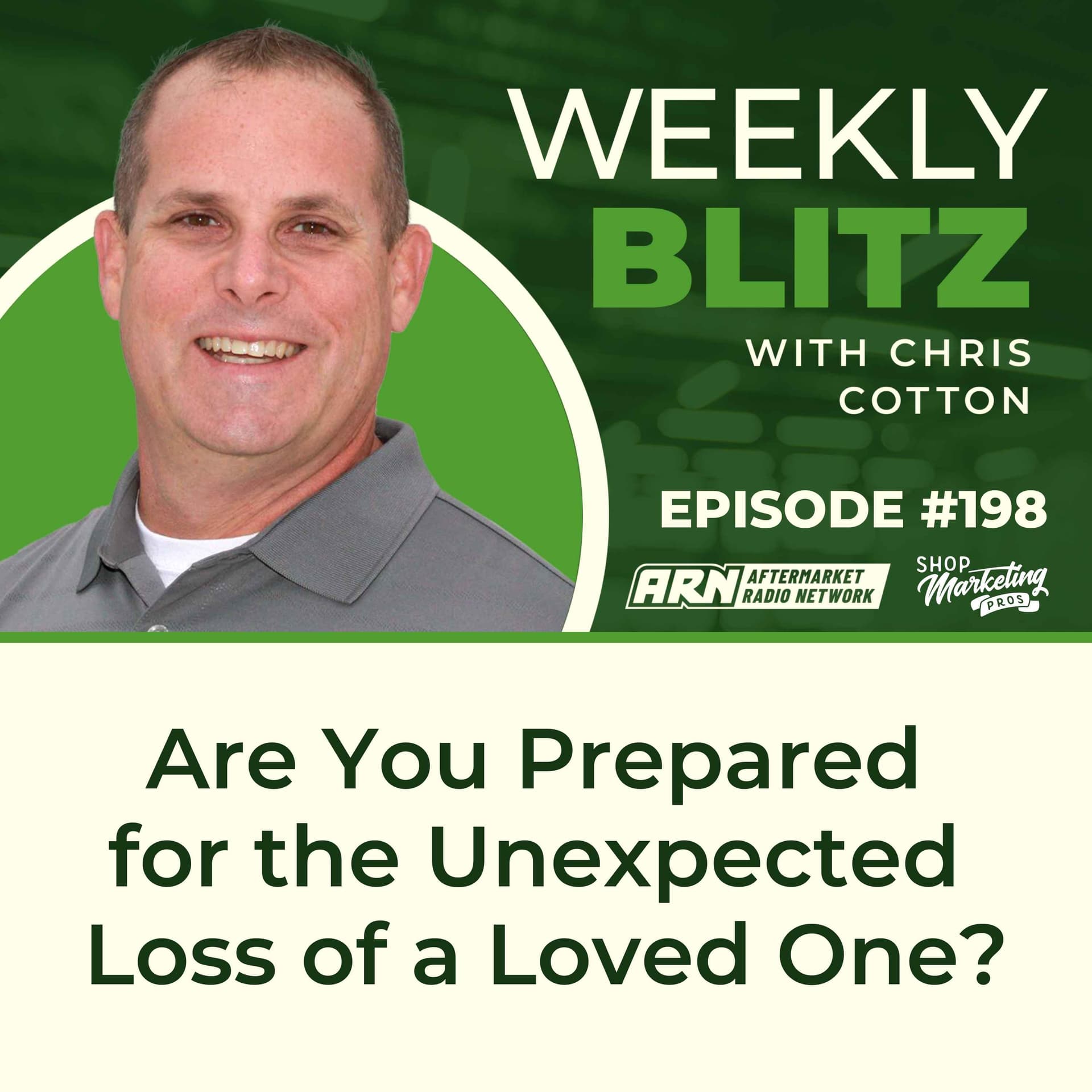 Are You Prepared for the Unexpected Loss of a Loved One? [E198] - Chris Cotton Weekly Blitz cover