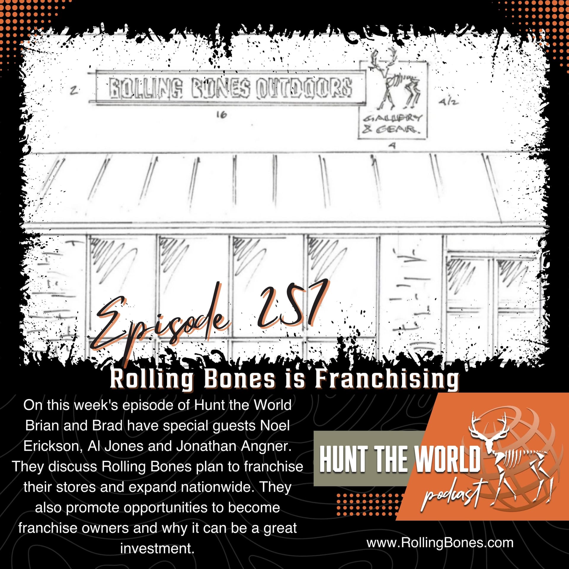 HTW-Ep 257 Rolling Bones is Franchising - Hunt the World cover