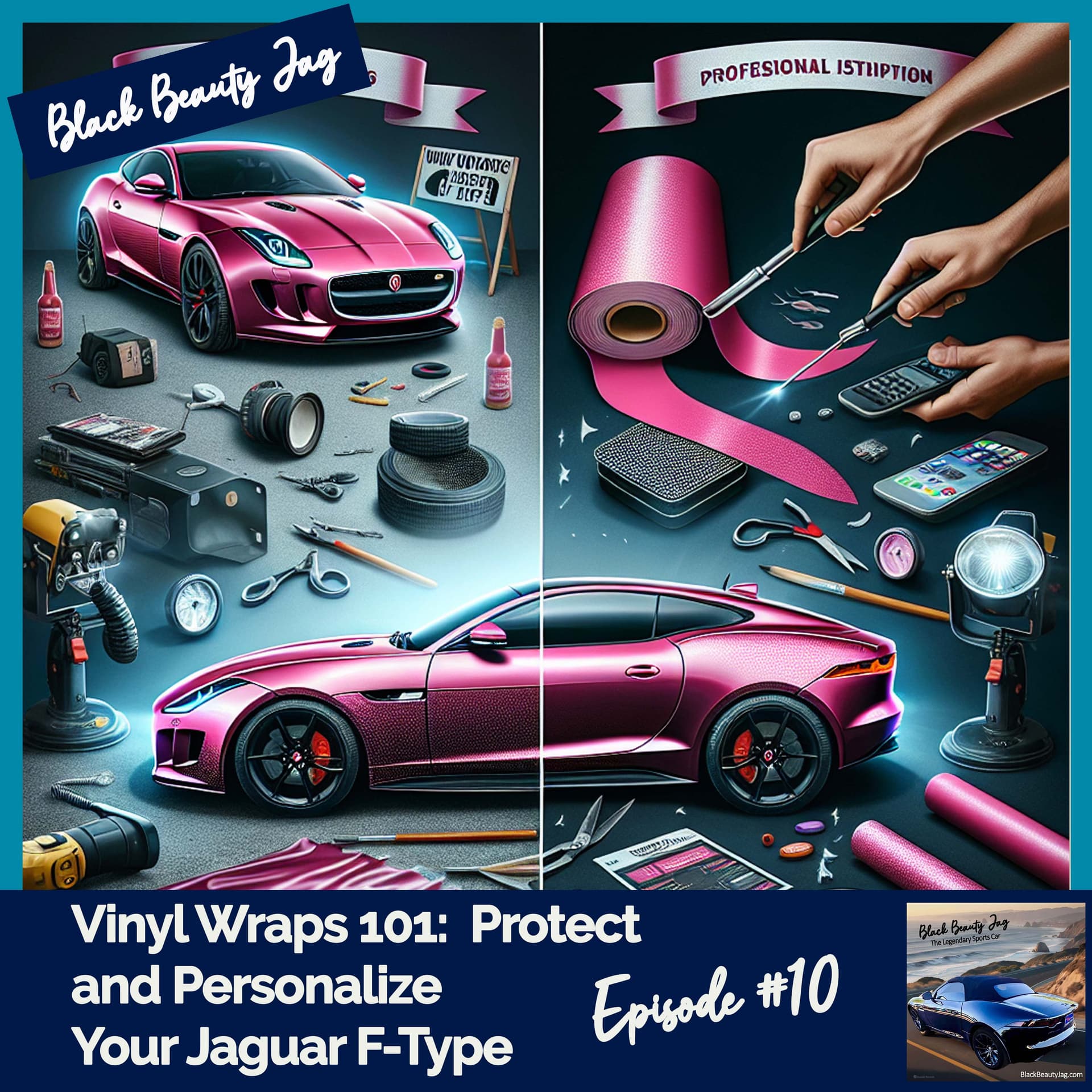 Vinyl Wraps 101:  Protect and Personalize Your Jaguar F-Type #10 — Black Beauty Jag cover