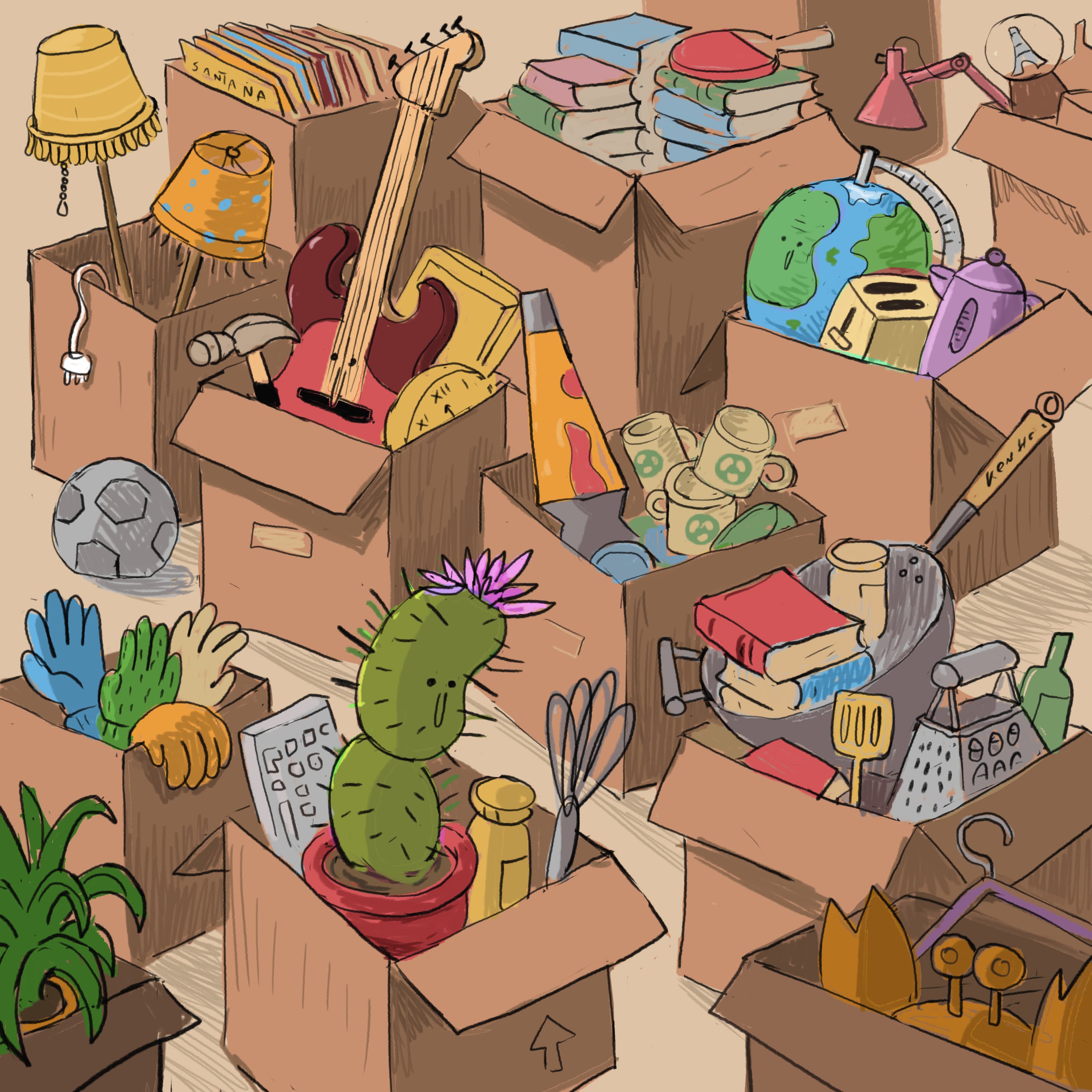 Moving House - Three Bean Salad cover