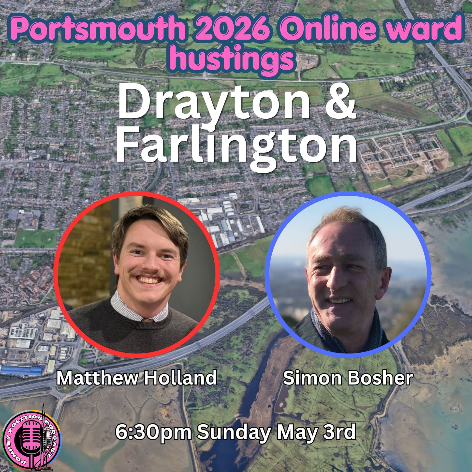 Drayton & Farlington ward hustings 2026 — Pompey Politics Podcast cover