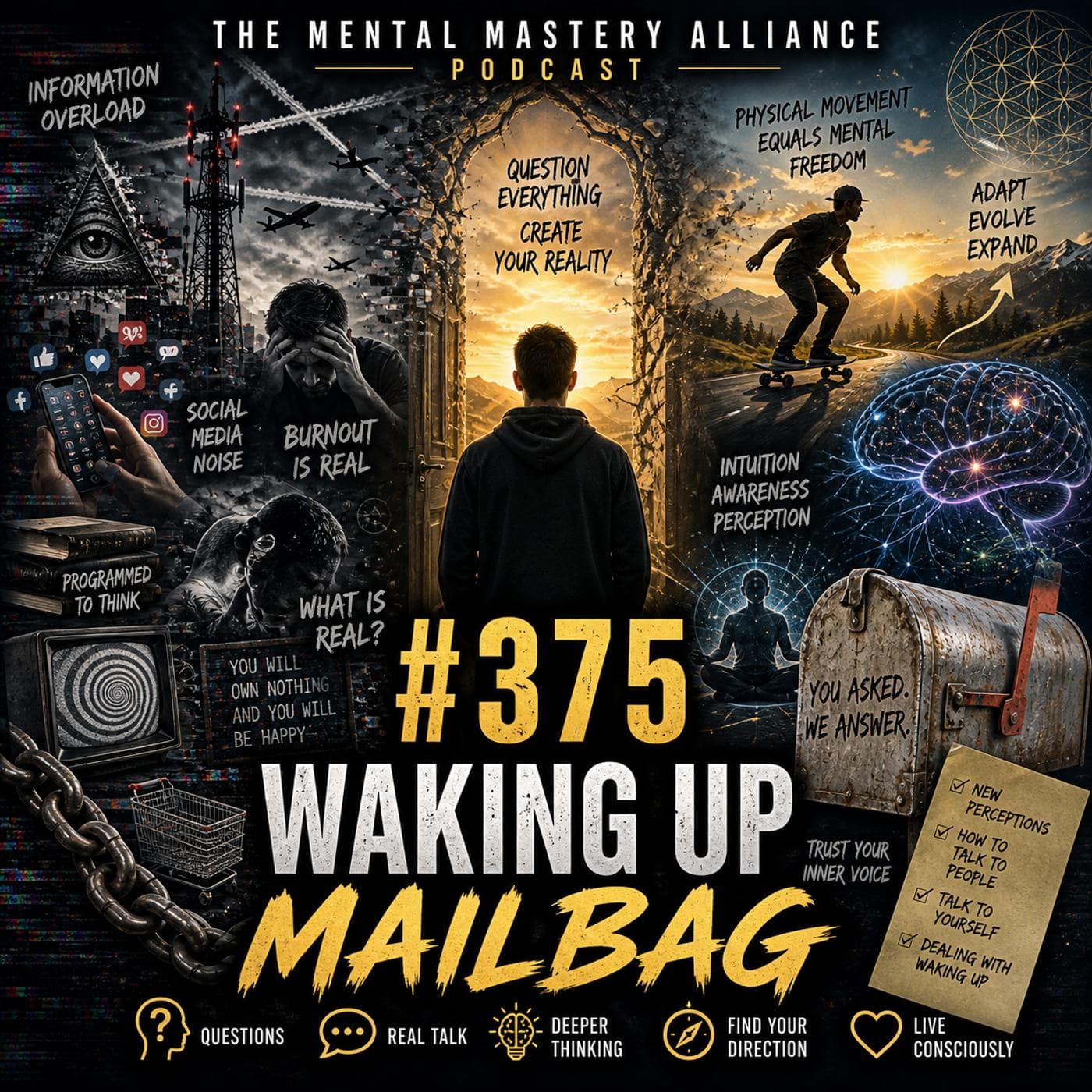 Episode #375: Waking Up | Mailbag — The Mental Mastery Alliance cover