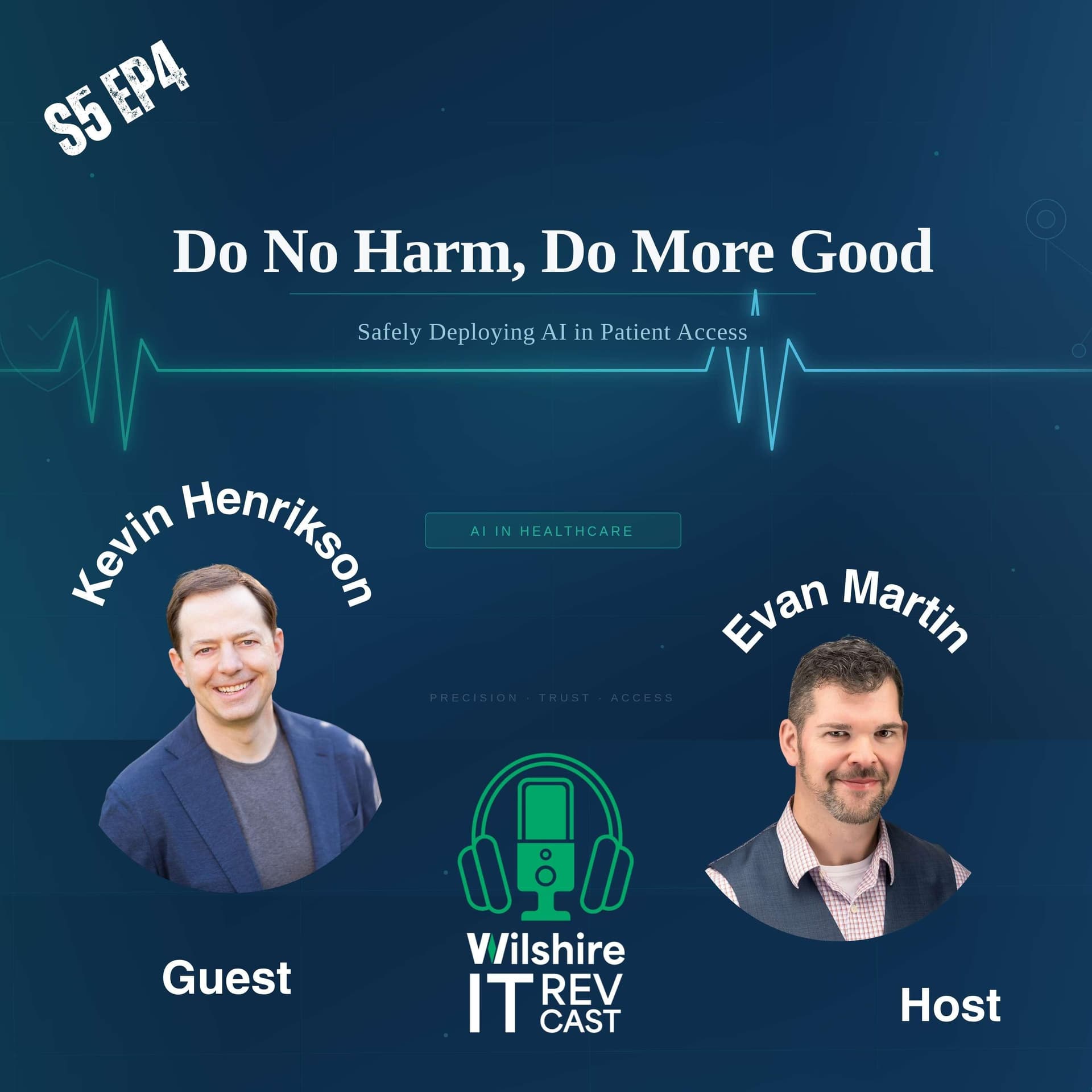 S5 EP4 Do No Harm, Do More Good: Safely Deploying AI in Patient Access - The Wilshire IT RevCast cover