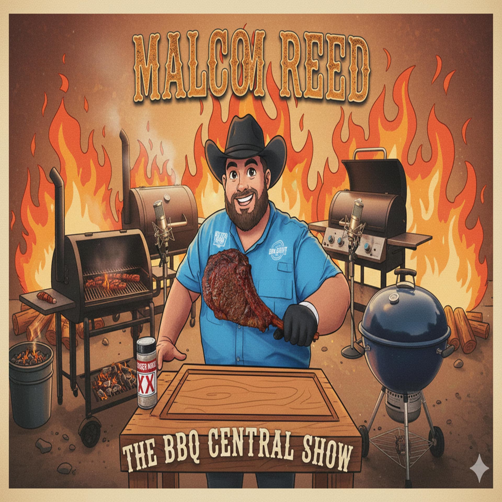 Malcom Reed Is Across ALL Platforms; Mike Lang Is Ready For A Crisp Lager! - The BBQ Central Show cover