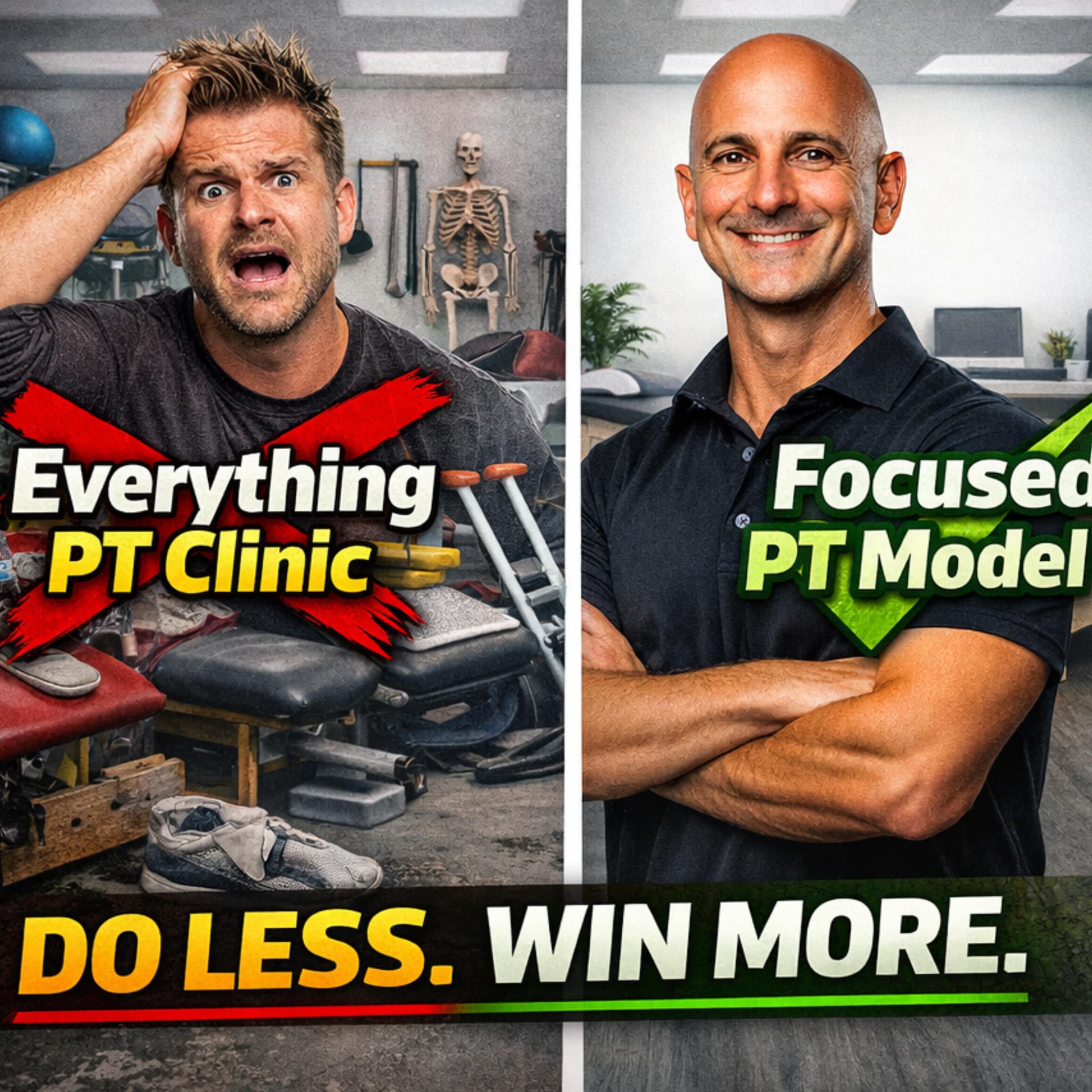 Why Doing Less Makes Your PT Clinic More Profitable - PT Pintcast - Physical Therapy cover