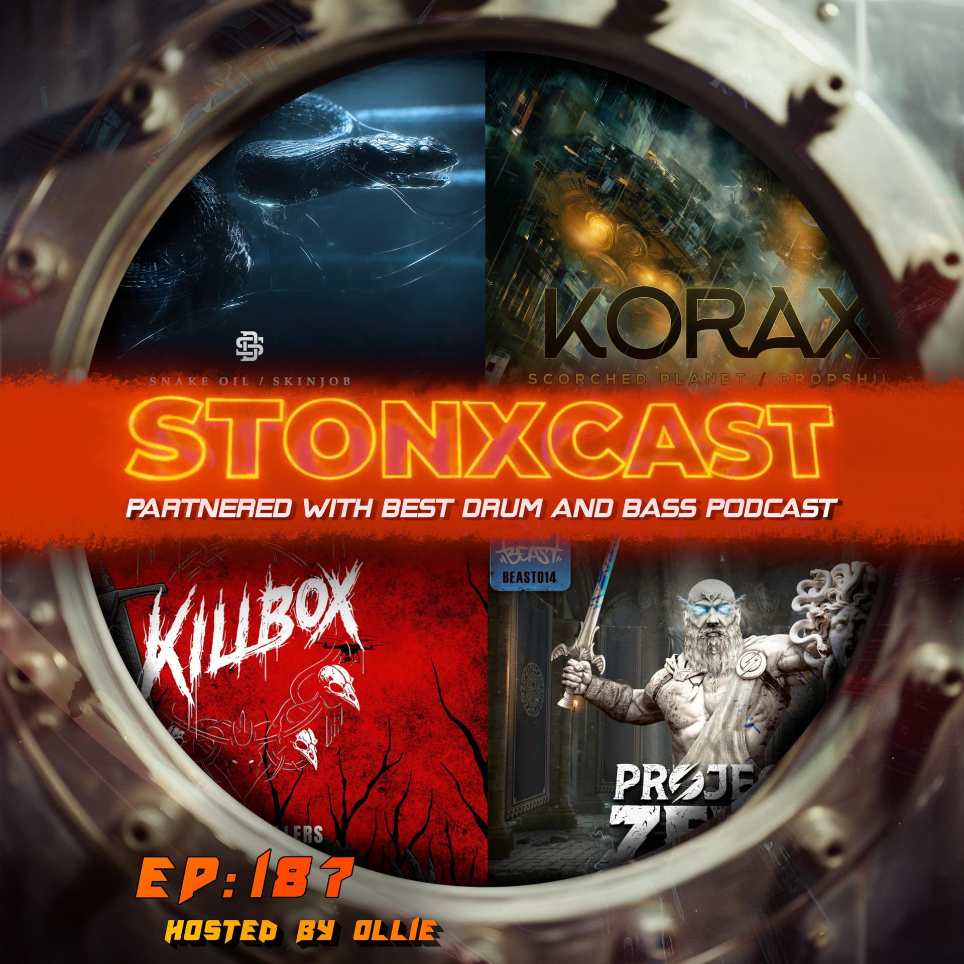 Stonxcast EP:186- Hosted By Ollie - Best Drum and Bass Podcast – Hosted by Bad Syntax & Stonx | Neurofunk + DNB Weekly cover