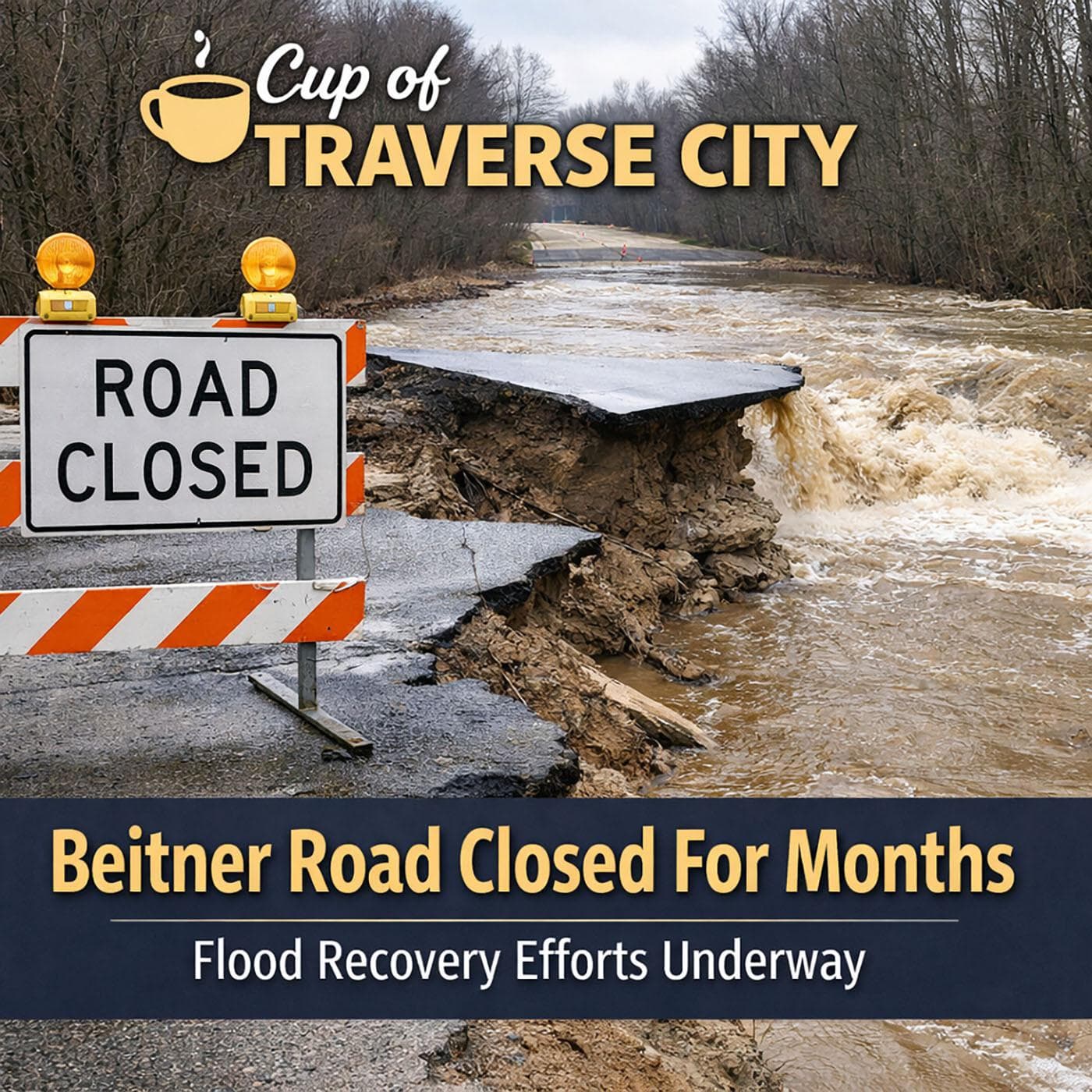 COTC - 17 Apr 2026 - Beitner Road Closed For Months - Cup of Traverse City cover