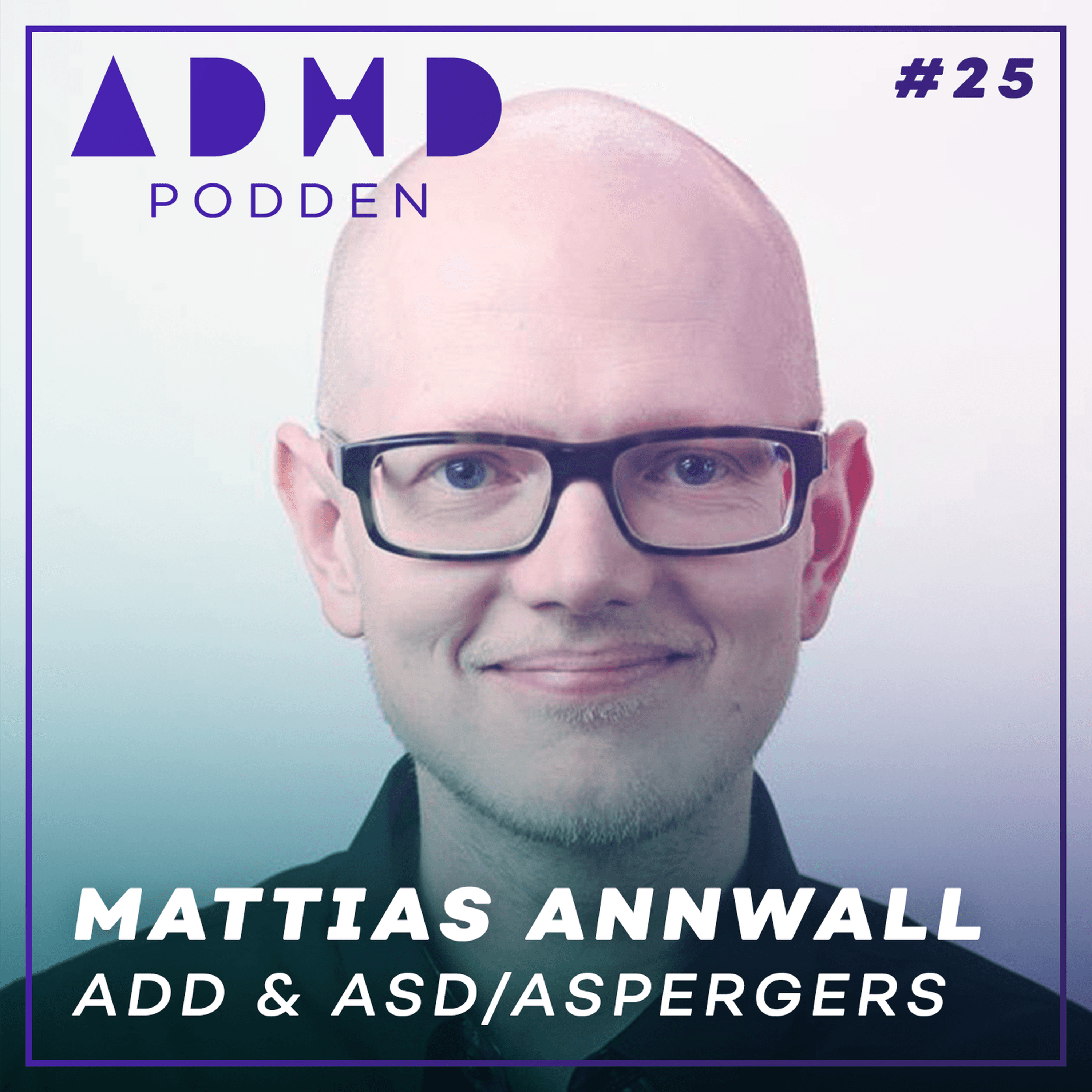 #25. OM ADD & ASD/ASPERGERS med MATTIAS ANNWALL - ADHD-Podden cover