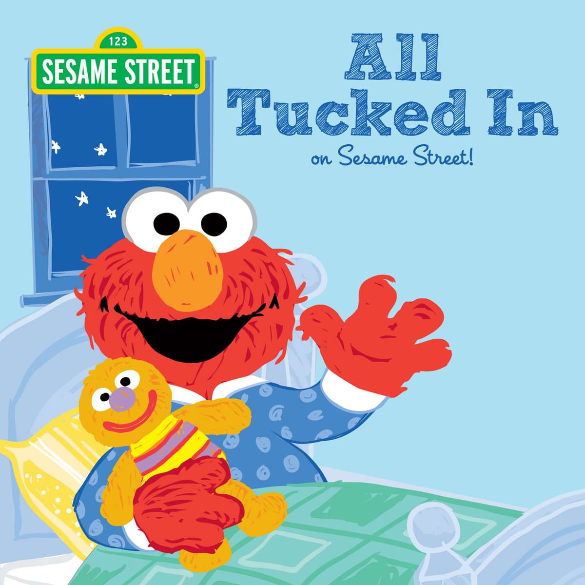 All Tucked in on Sesame Street. Written by Lillian Jaine & read by Gyton Grantley. - Free Books For Kids cover