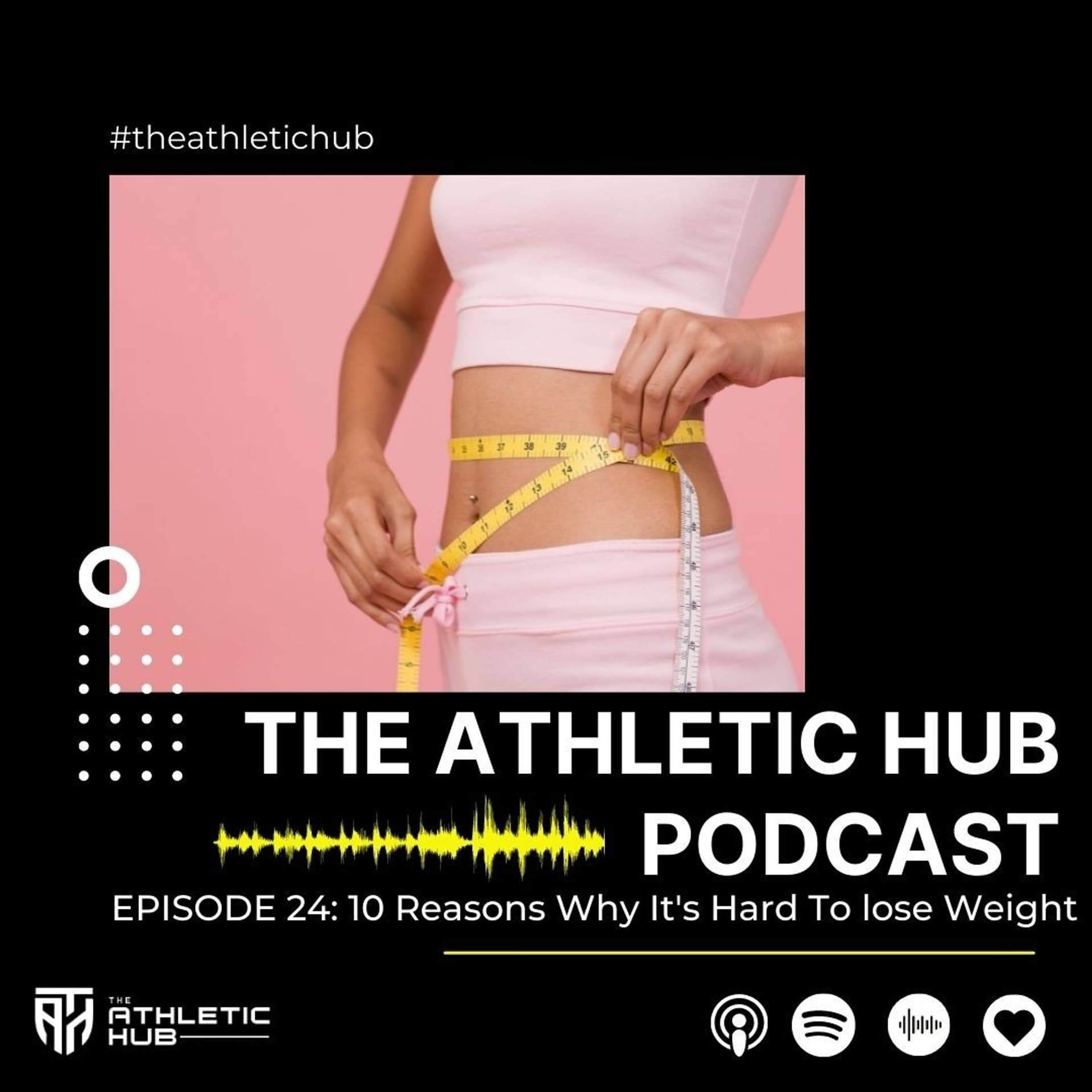 10 Reasons Why It's Hard to Lose Weight - The Athletic Hub Podcast cover