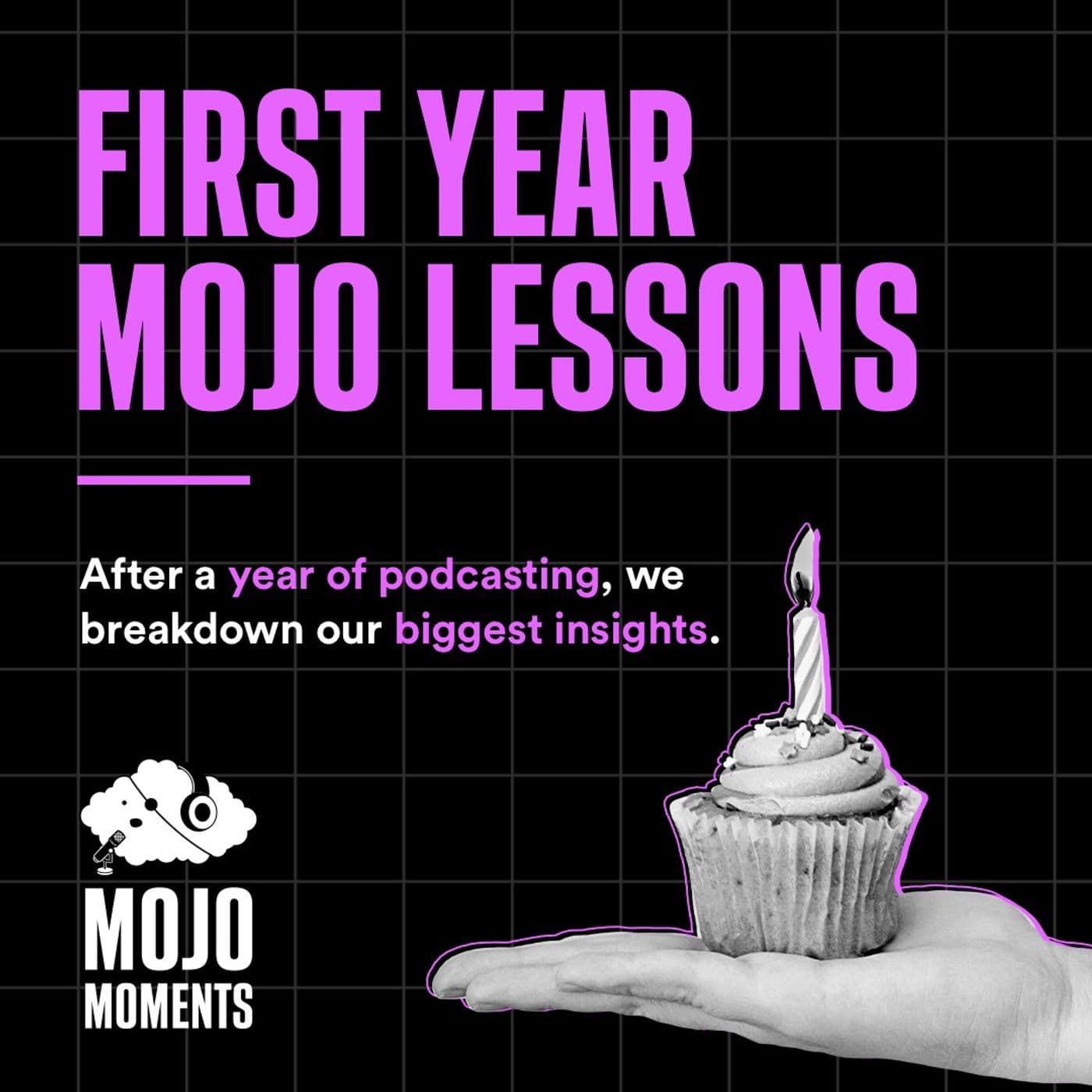 What We’ve Learned from a Year of Podcasting | Our First Anniversary Review - Mojo Moments cover